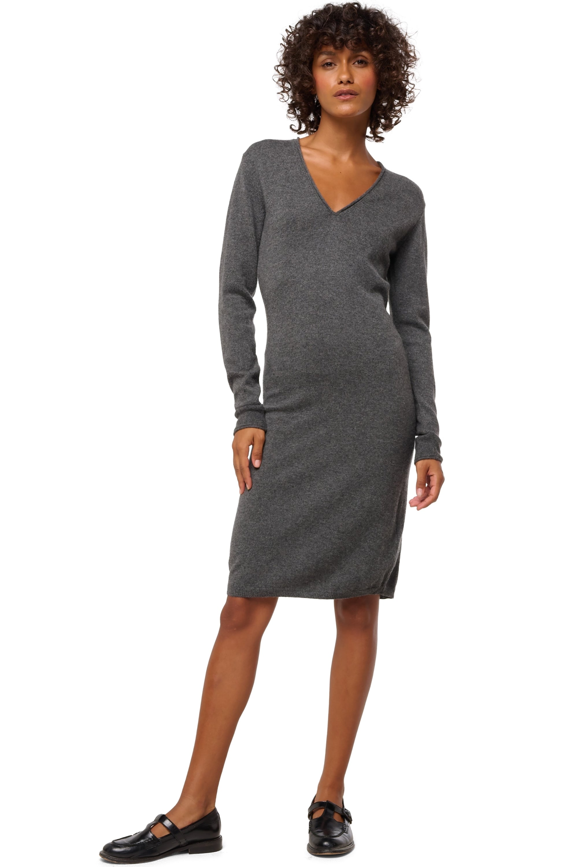 Trinidad Kaschmirpullover Damen - dark grey - Mahogany