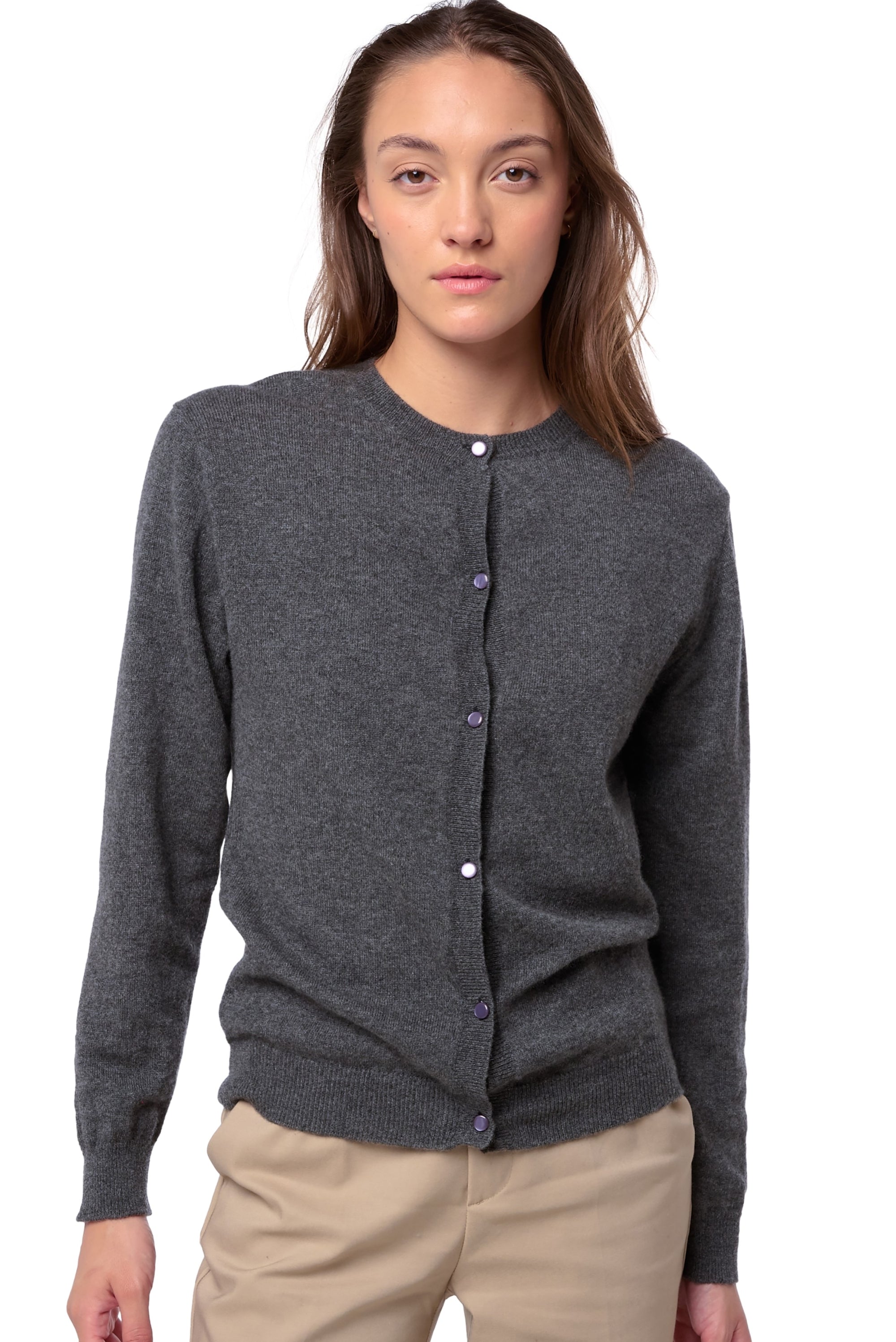 Tyra aus Kaschmir für Damen - dark grey - Mahogany
