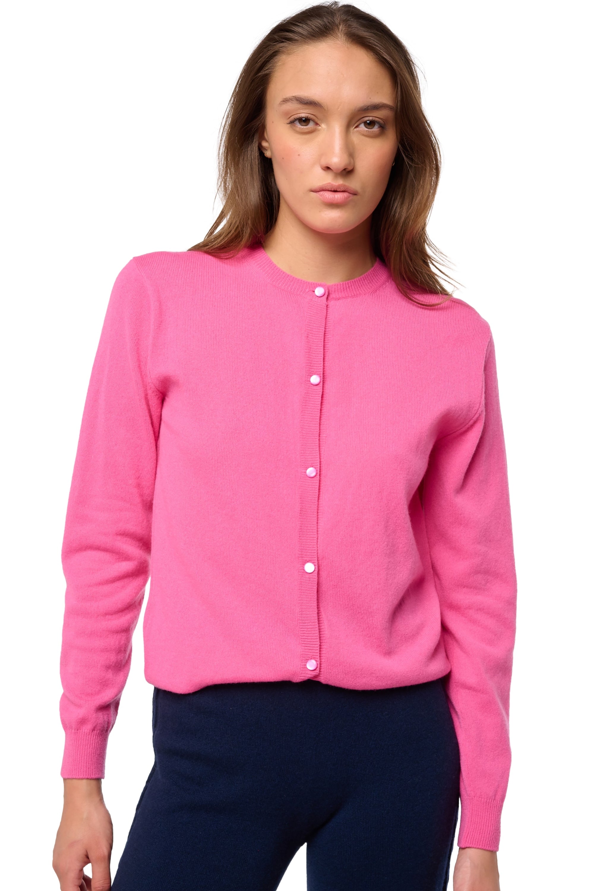 Tyra aus Kaschmir für Damen - flashy rose - Mahogany