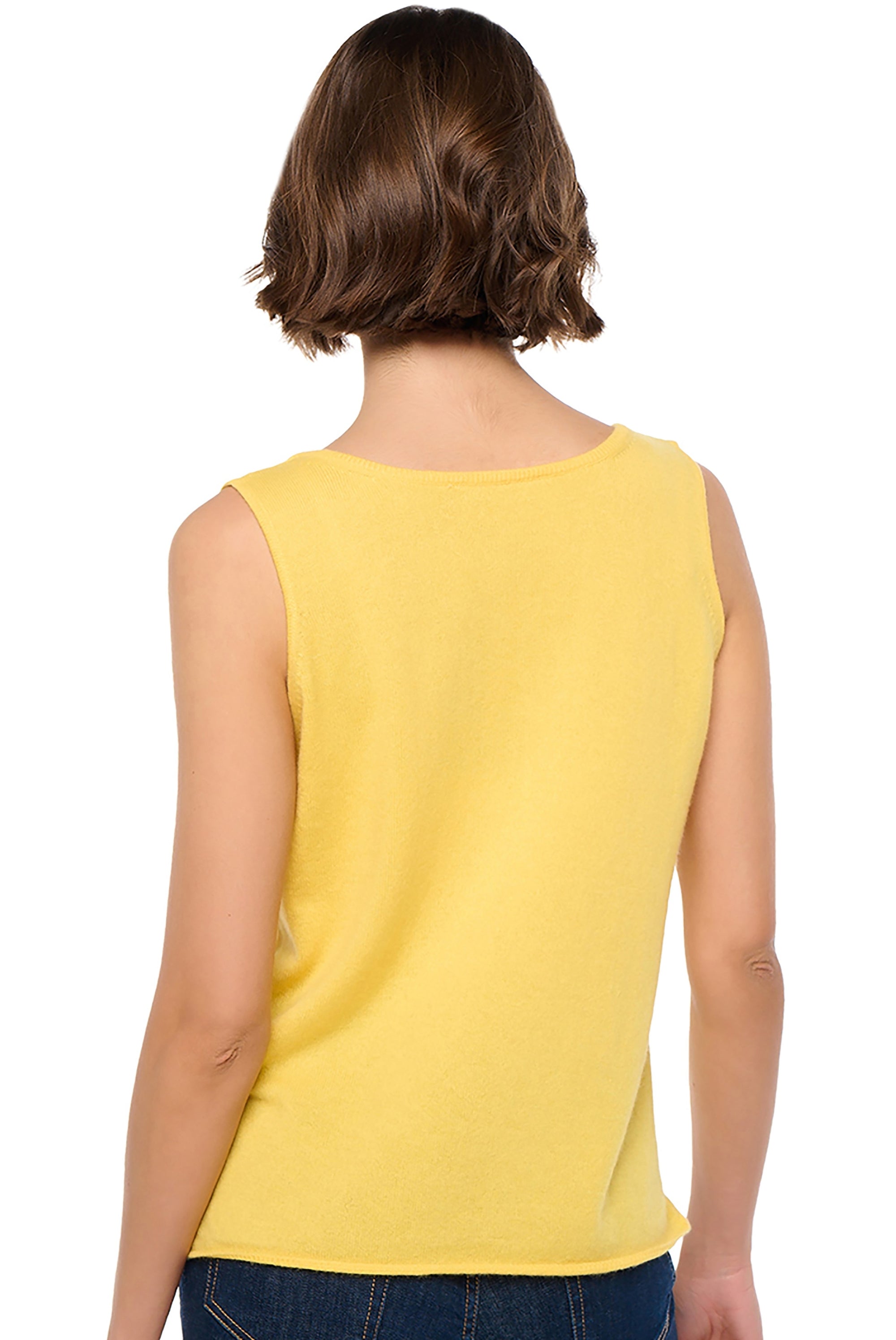 Saige en cachemire femme - Vue 2 - daffodil - Mahogany