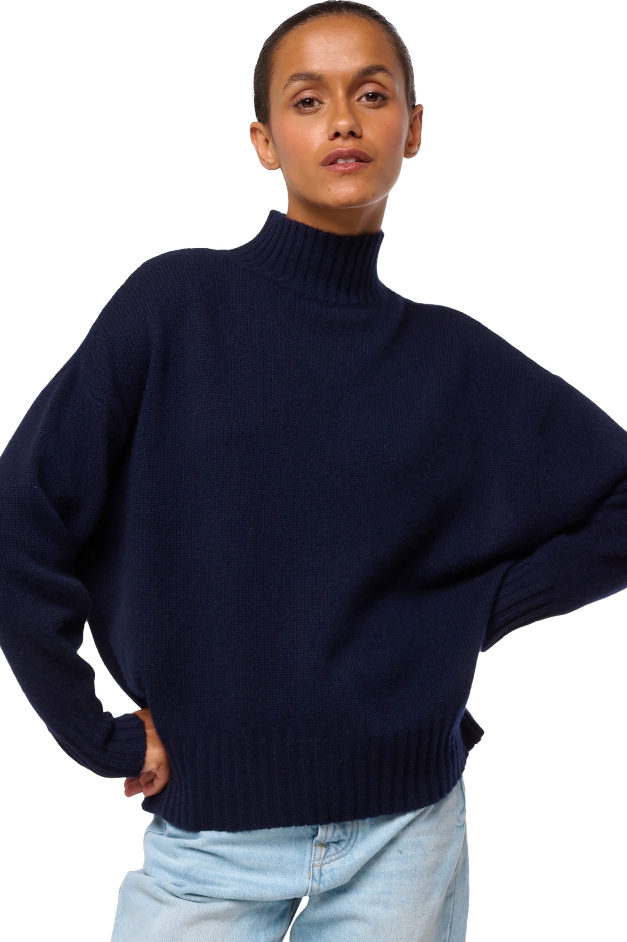 Daniella aus Kaschmir für Damen - dunkelmarineblau - Mahogany