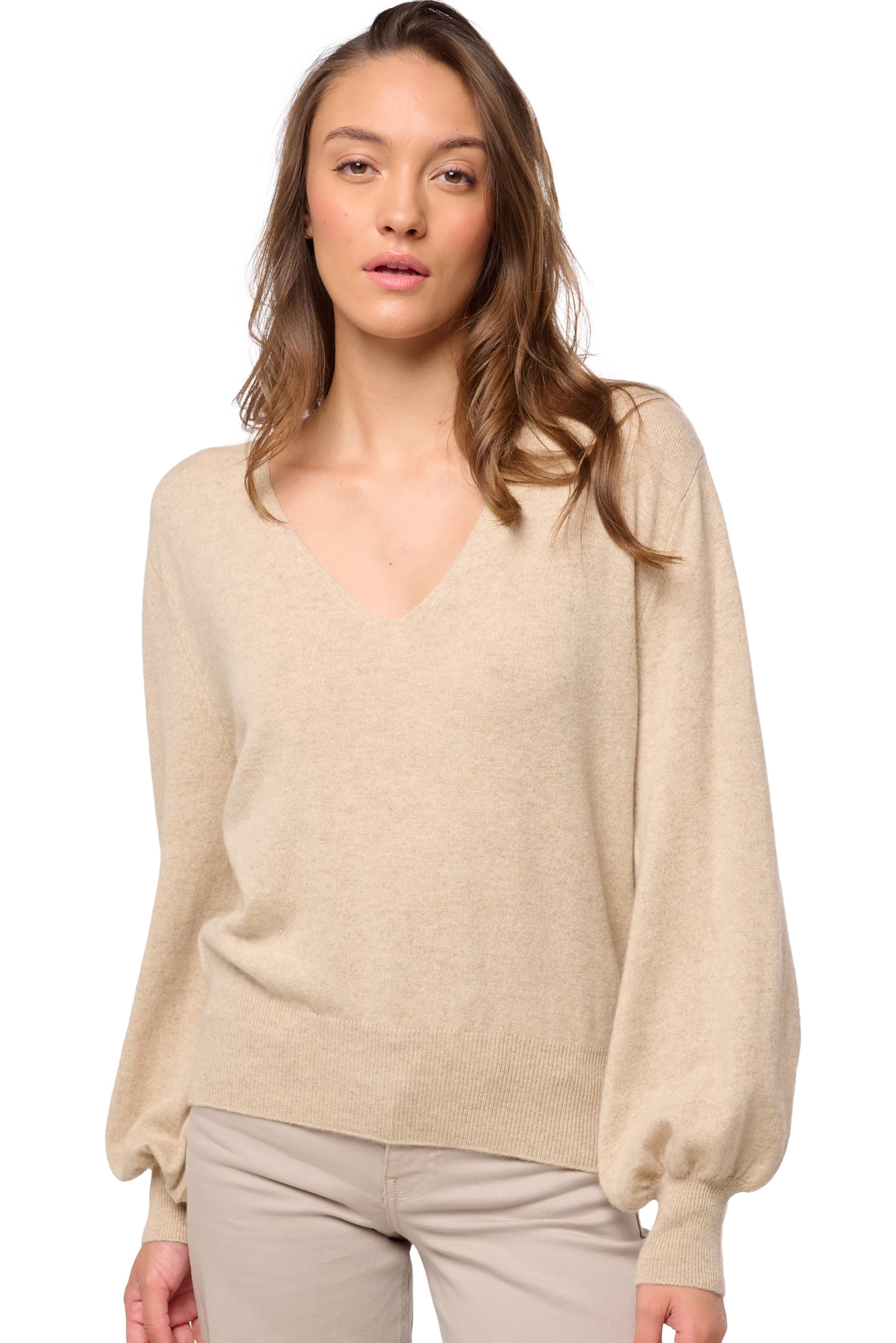 Deau aus Kaschmir Damen - natural winter dawn - Mahogany