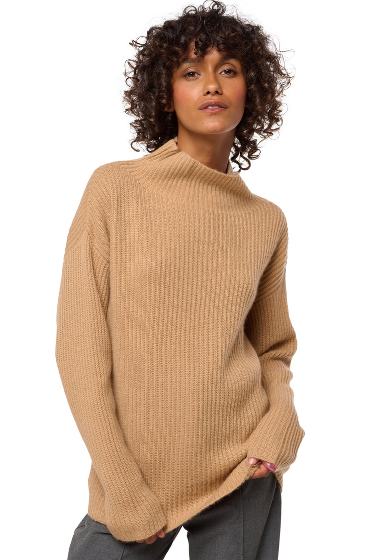 Denver aus Kaschmir für Damen - Kamel - Mahogany