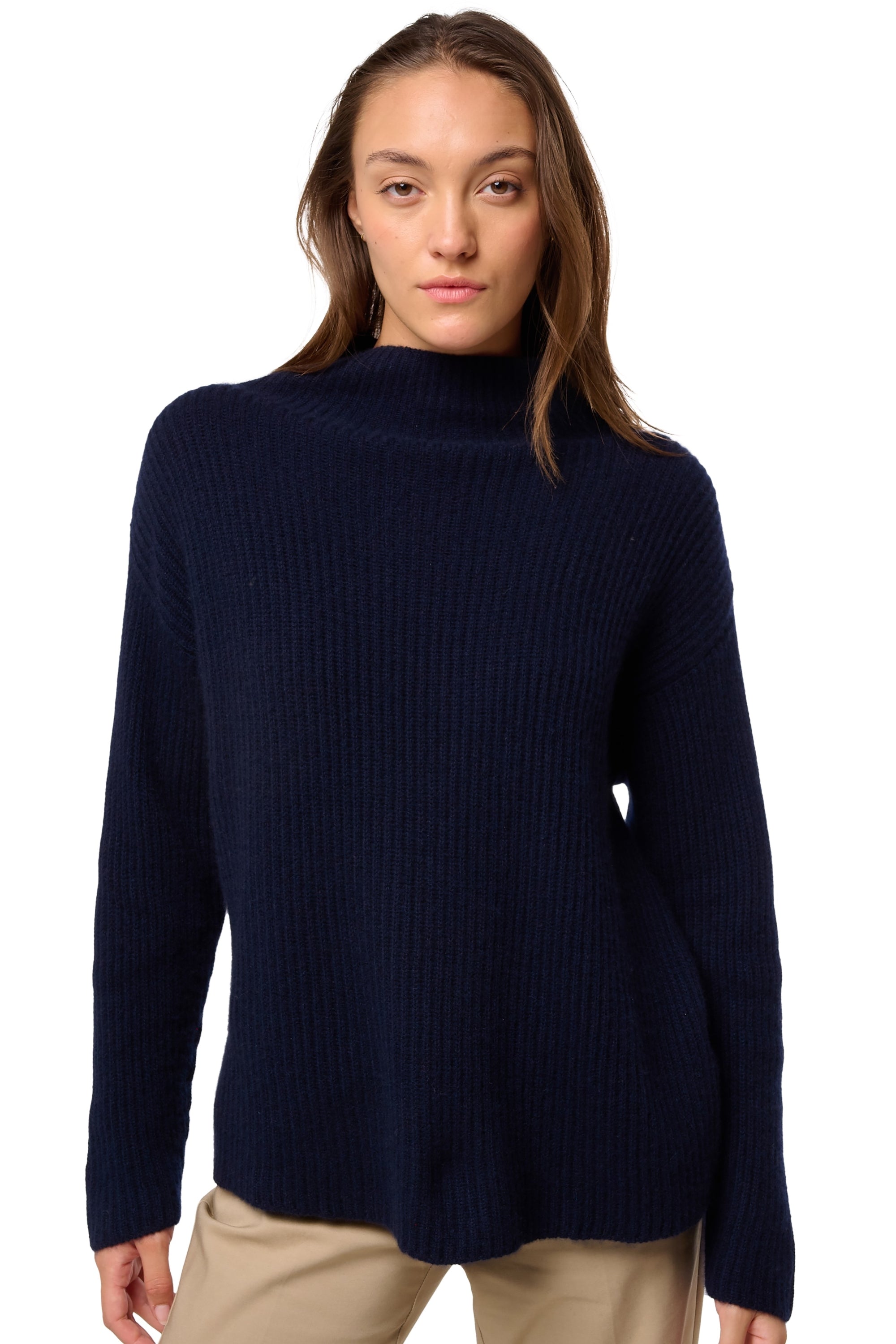 Denver aus Kaschmir für Damen - Dunkelmarineblau - Mahogany