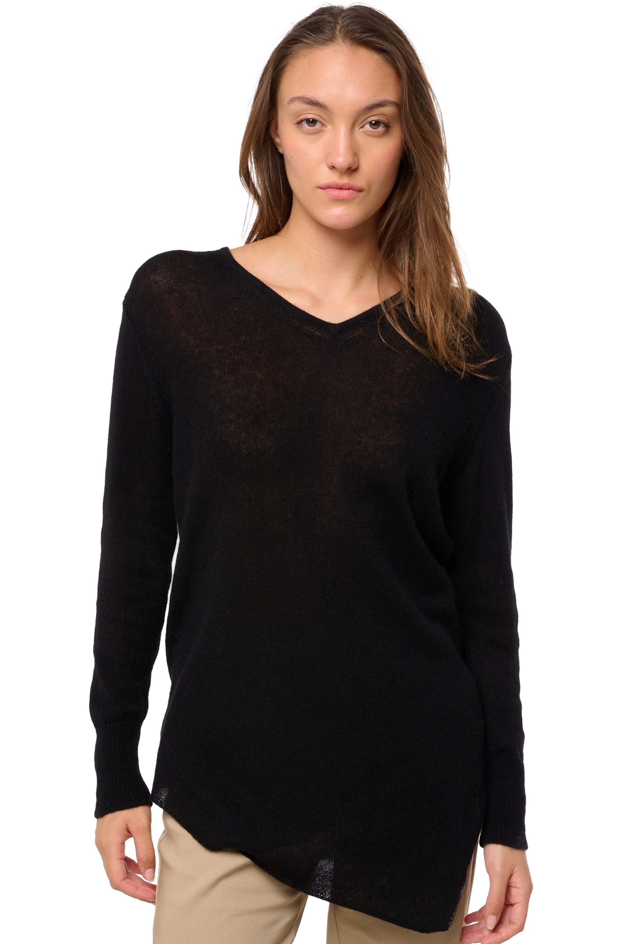 Dilou aus Kaschmir für Damen - noir - Mahogany