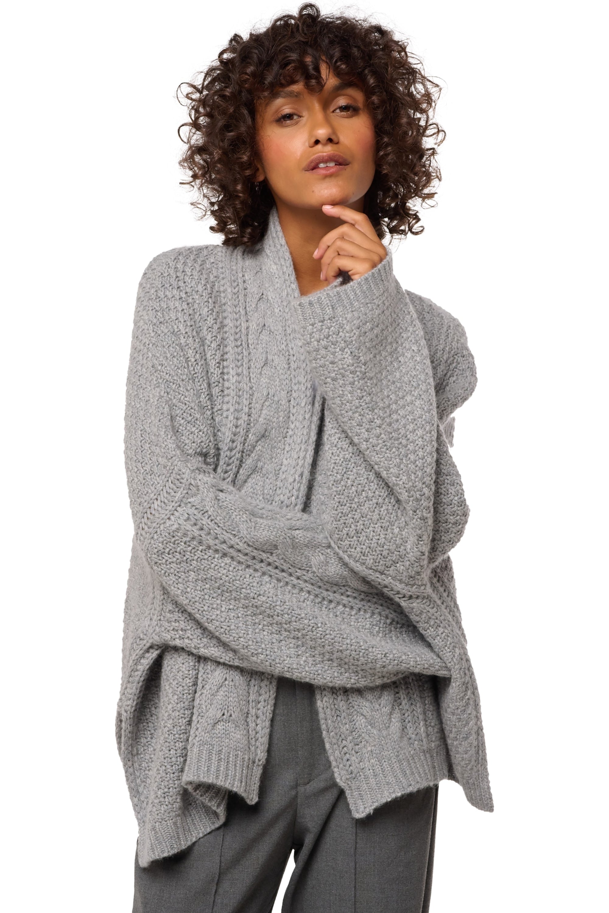 Divine en cachemire femme - Vue 1 - gris chiné - Mahogany
