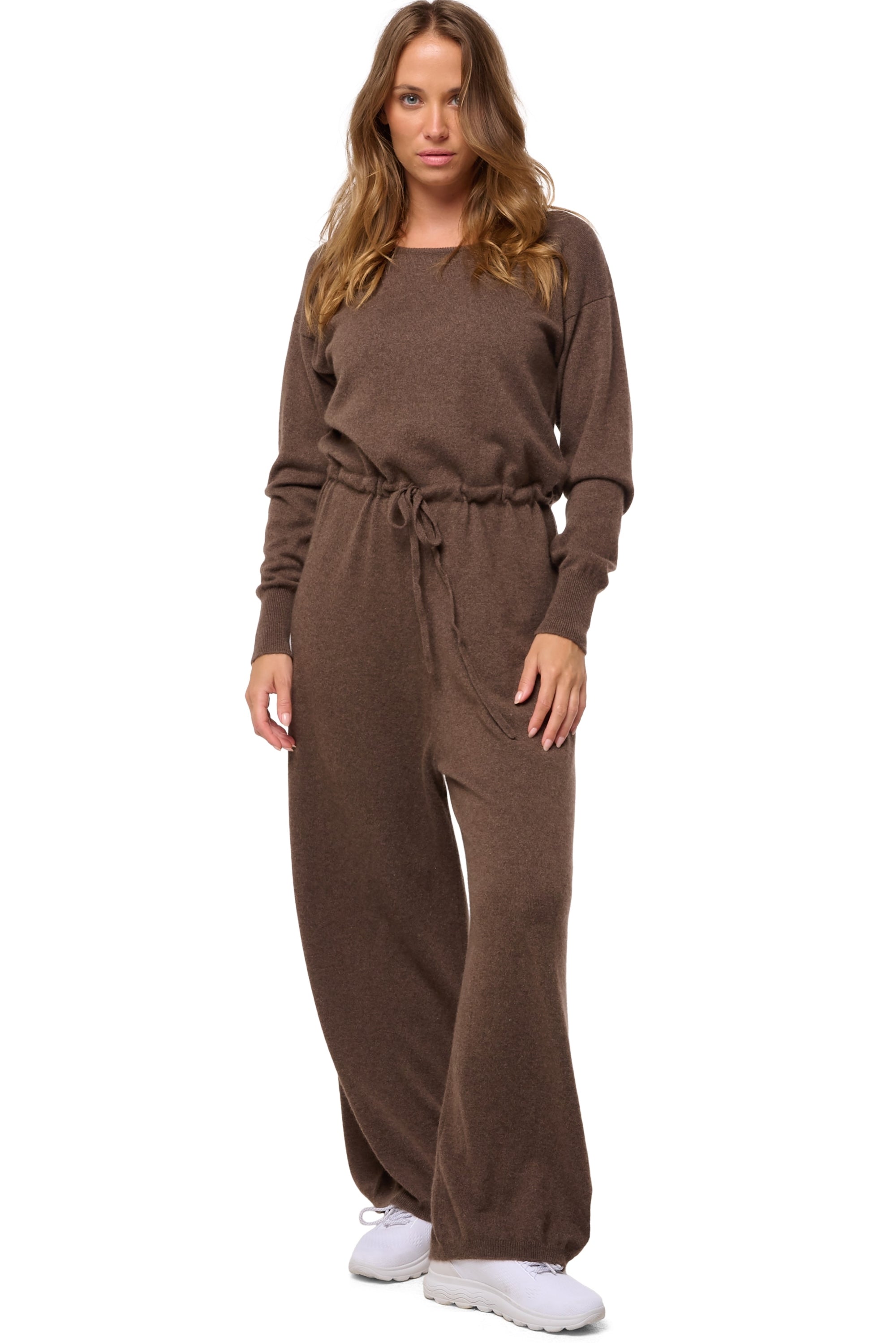 Doramaar aus Kaschmir für Damen - meliertes Braun - Mahogany