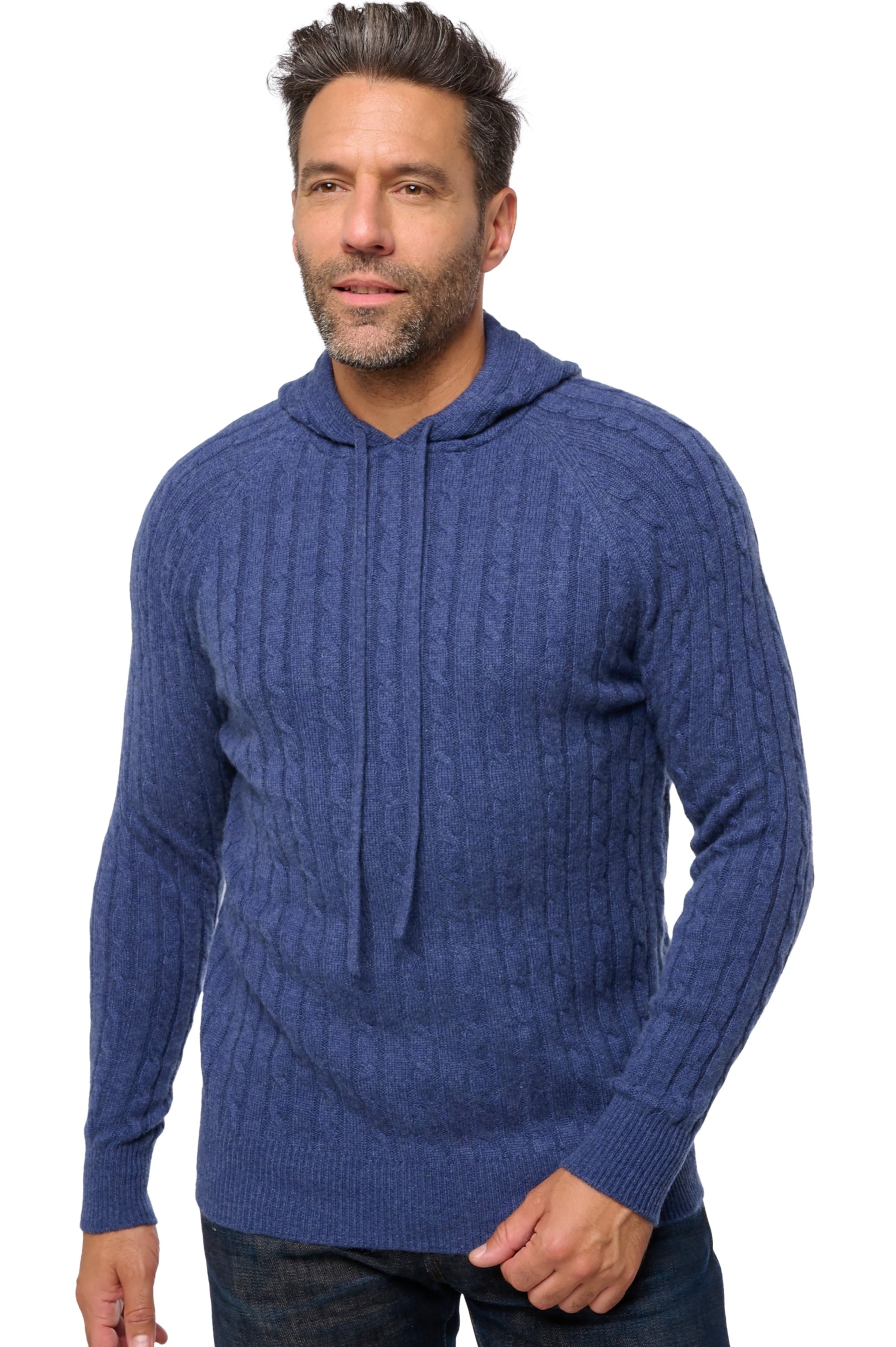 Detroit aus Kaschmir für Herren - indigo - Mahogany