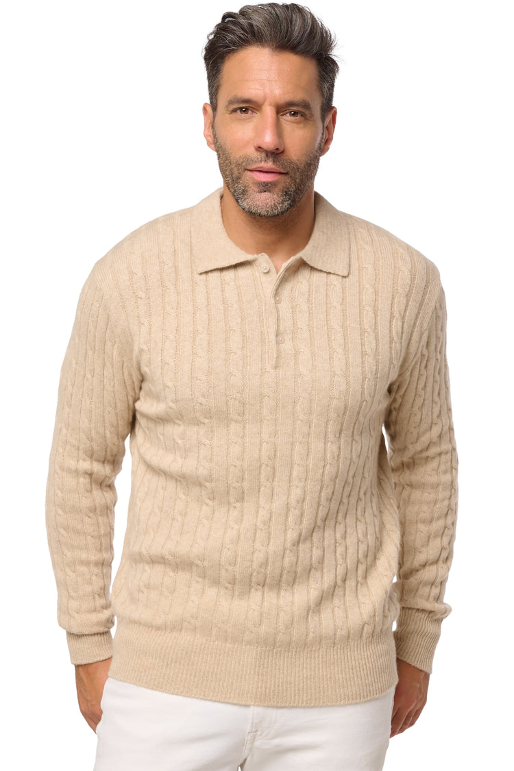 Doha aus Kaschmir Herren - natural winter dawn - Mahogany
