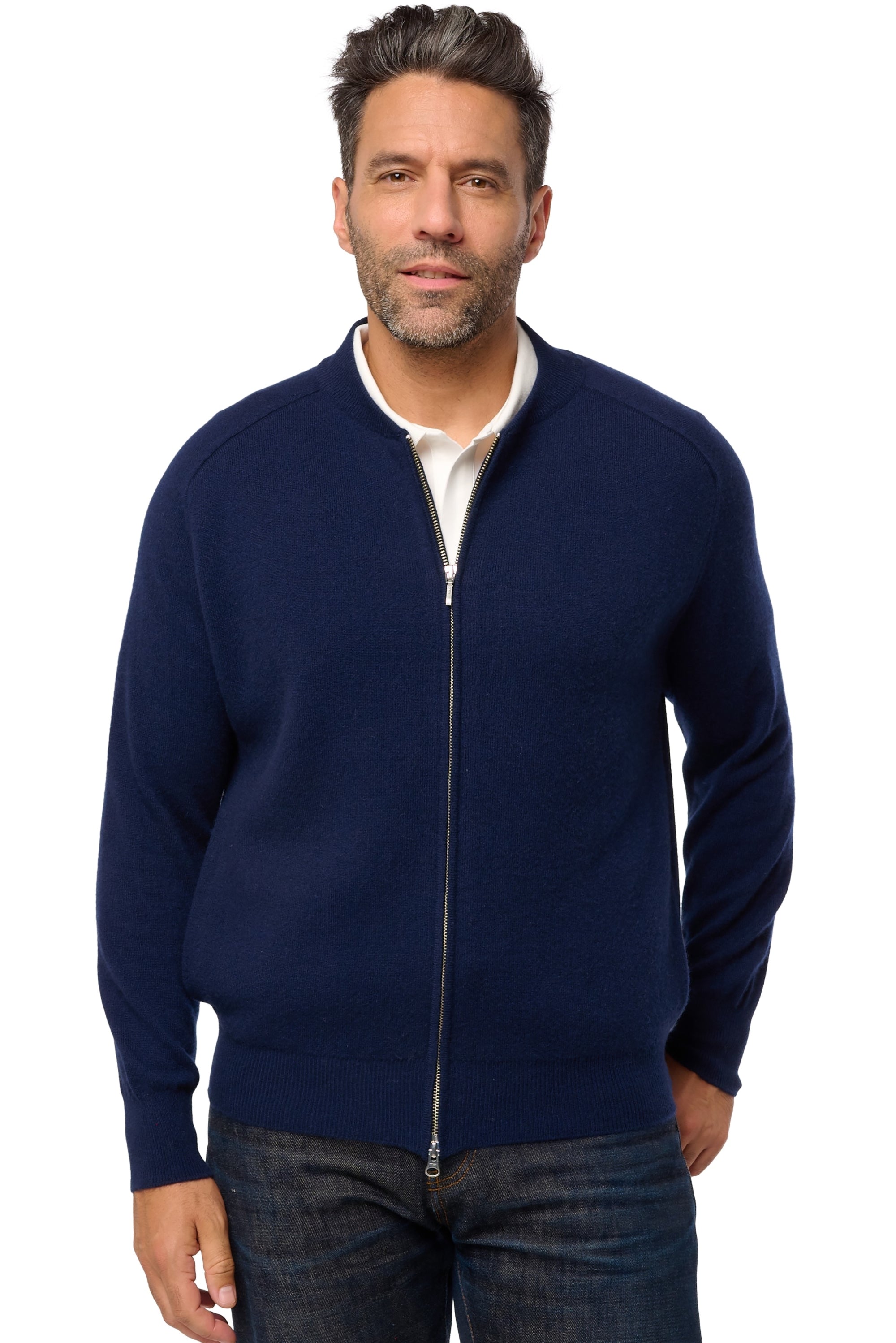 Dwaren Kaschmirpullover Herren - dunkles Marine - Mahogany