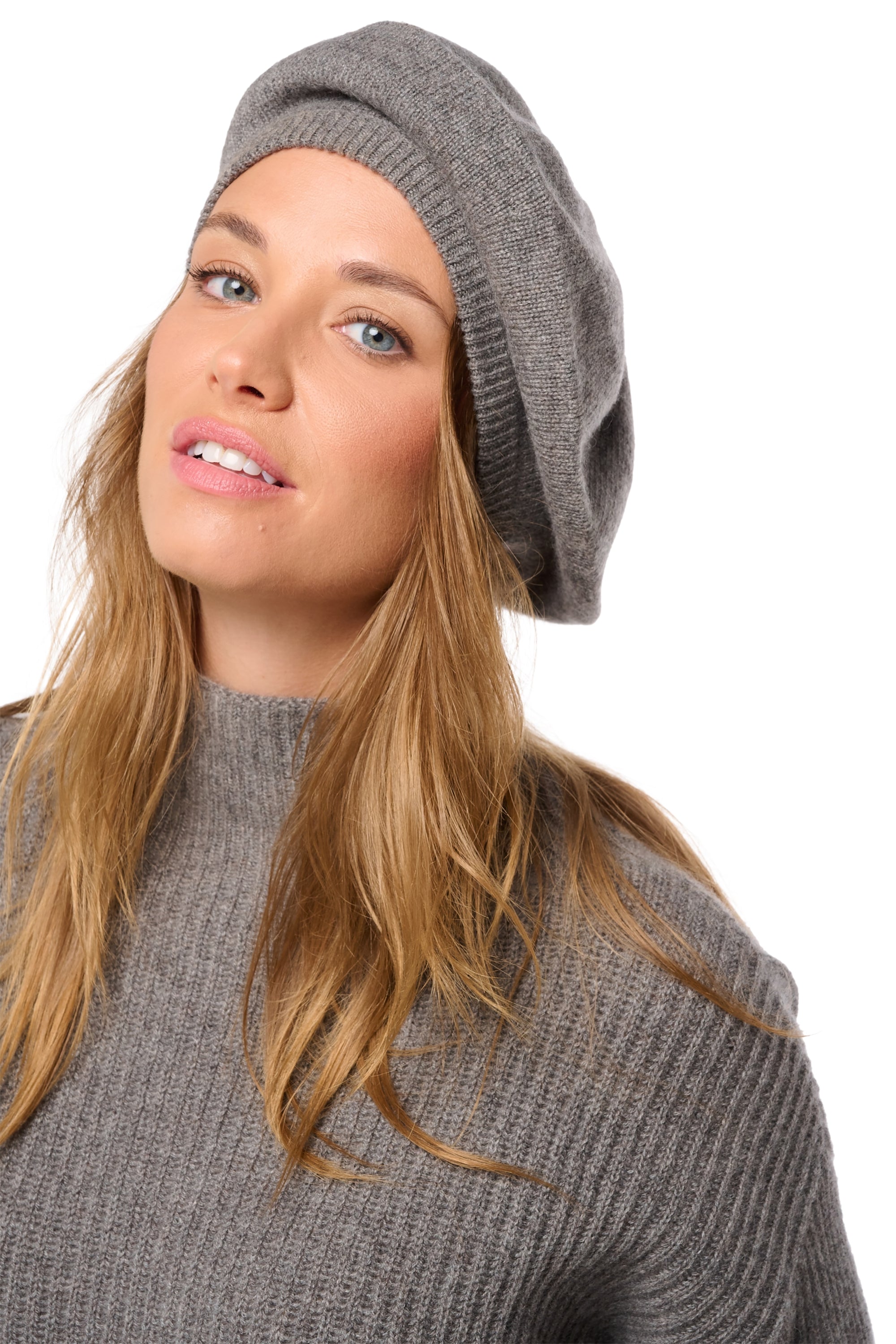 Denise aus Kaschmir unisex – Murmeltier meliert – Mahogany