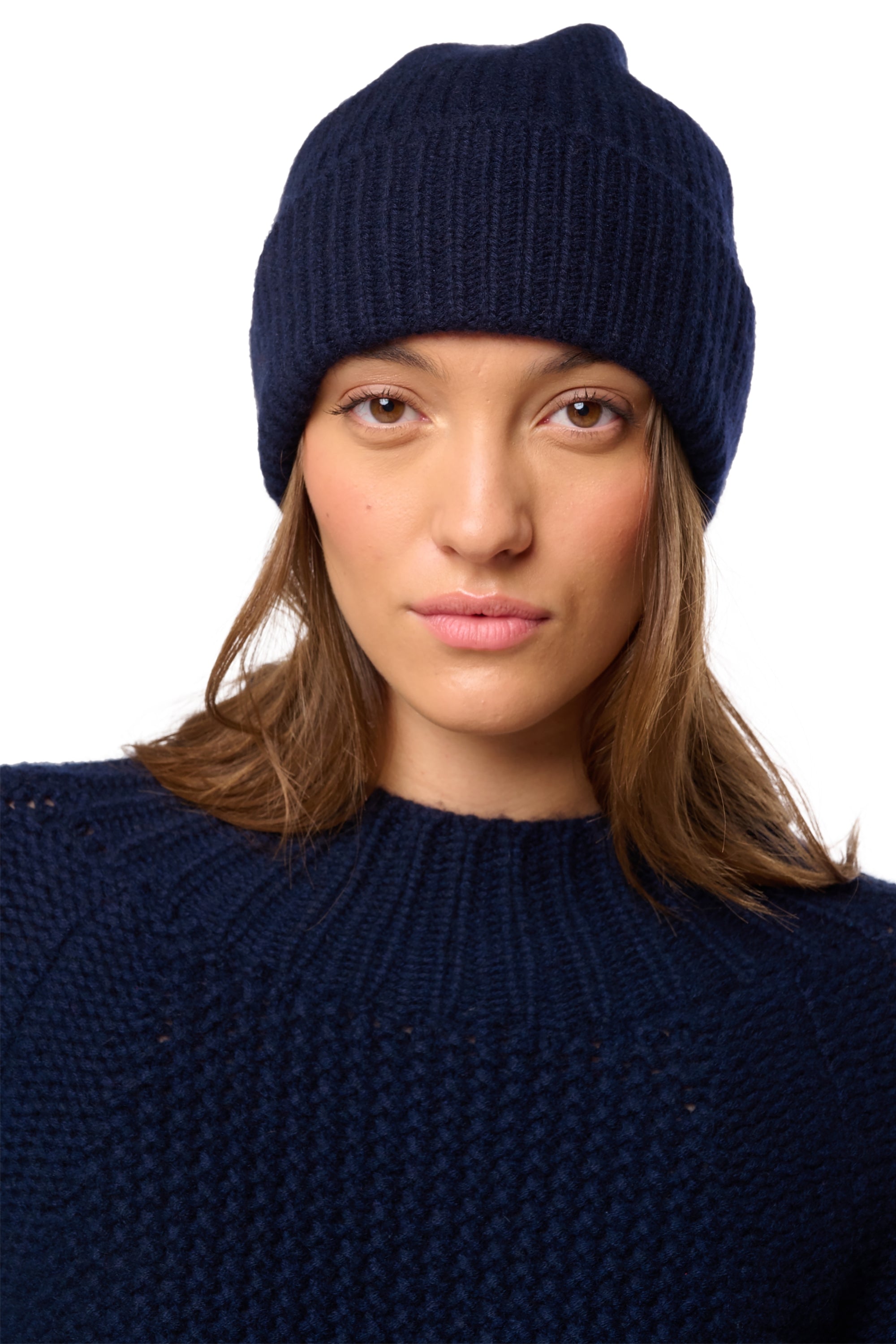 Dido aus Kaschmir unisex – dunkelmarineblau – Mahogany