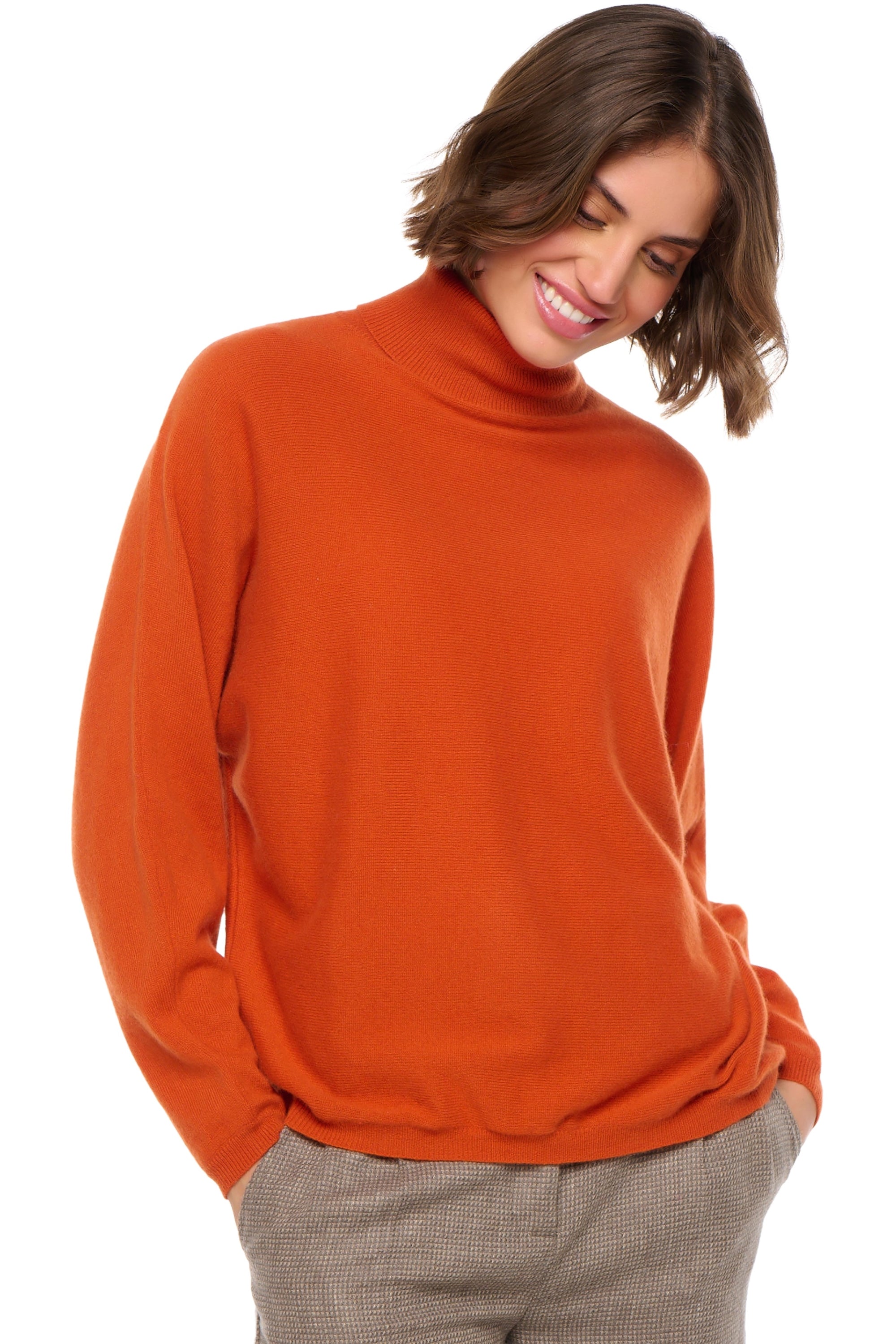 Amarillo aus Kaschmir für Damen - marmelade - Mahogany