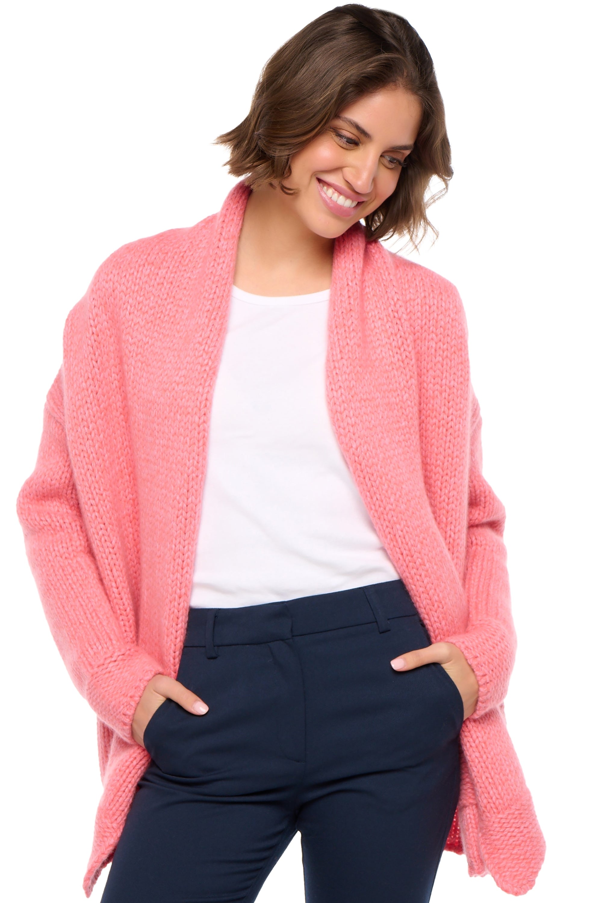 Vienne aus Kaschmir für Damen - Pfirsich / Rosa - Mahogany