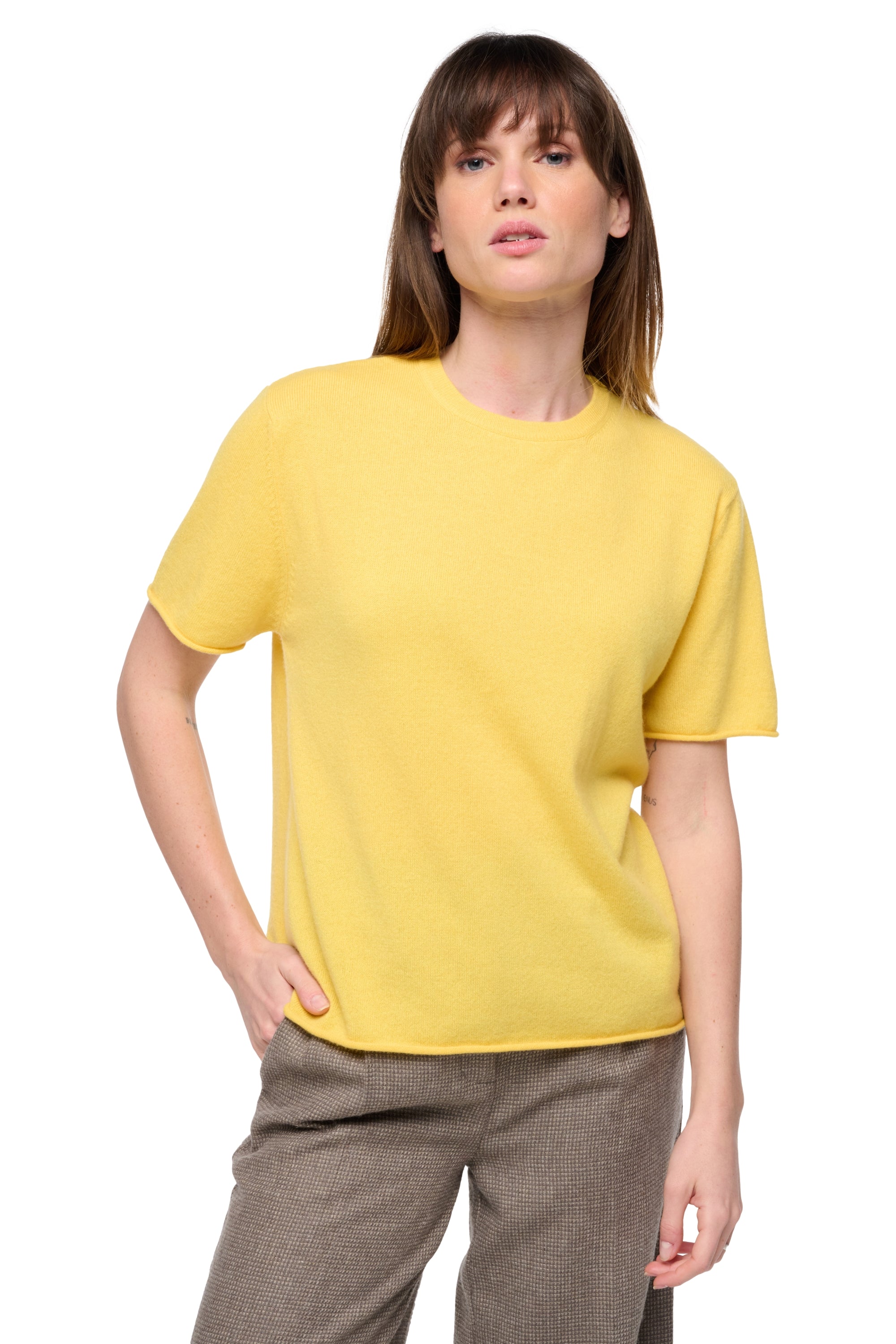 Seattle aus Kaschmir für Damen - daffodil - Mahogany