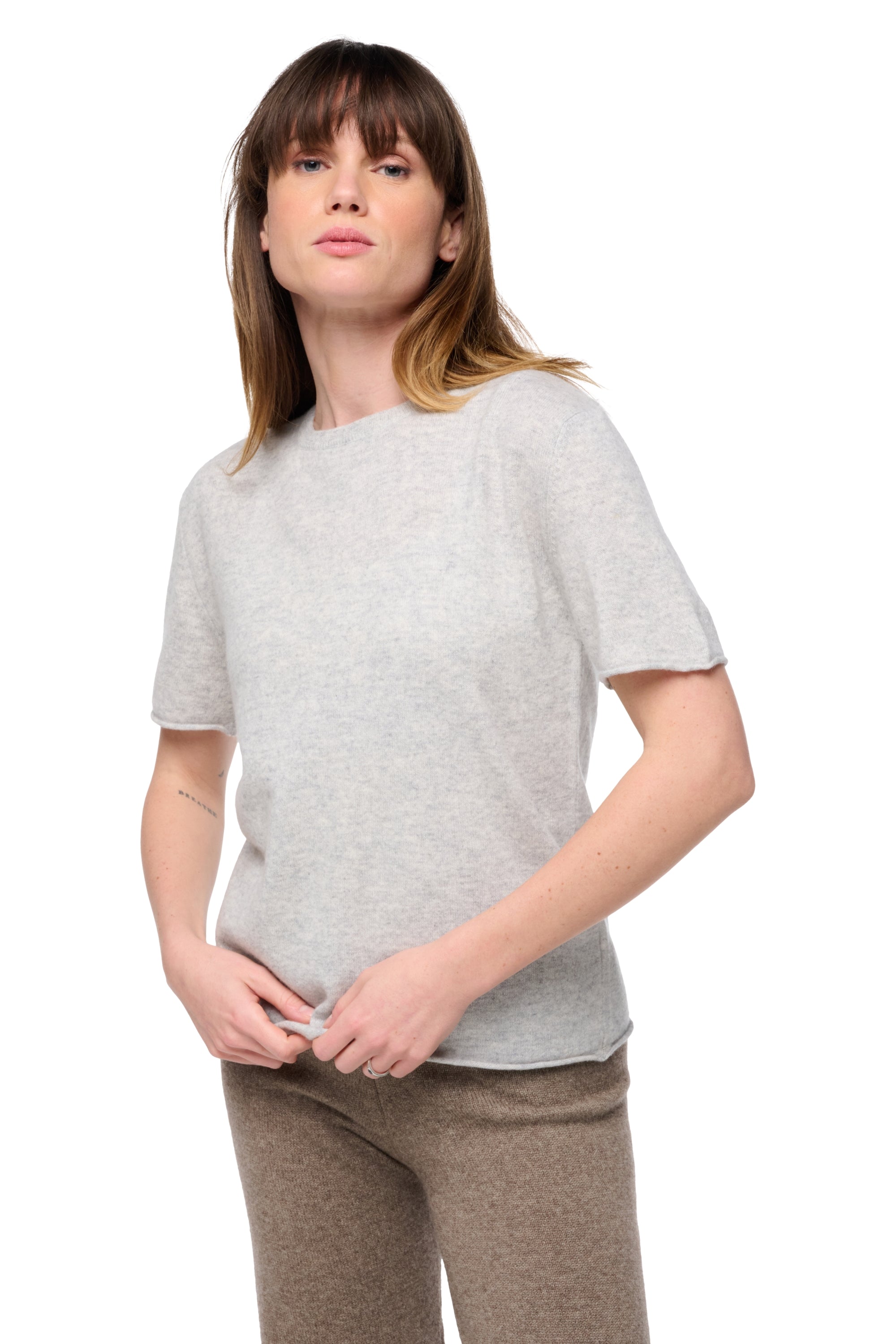 Seattle aus Kaschmir für Damen - flanelle chiné - Mahogany