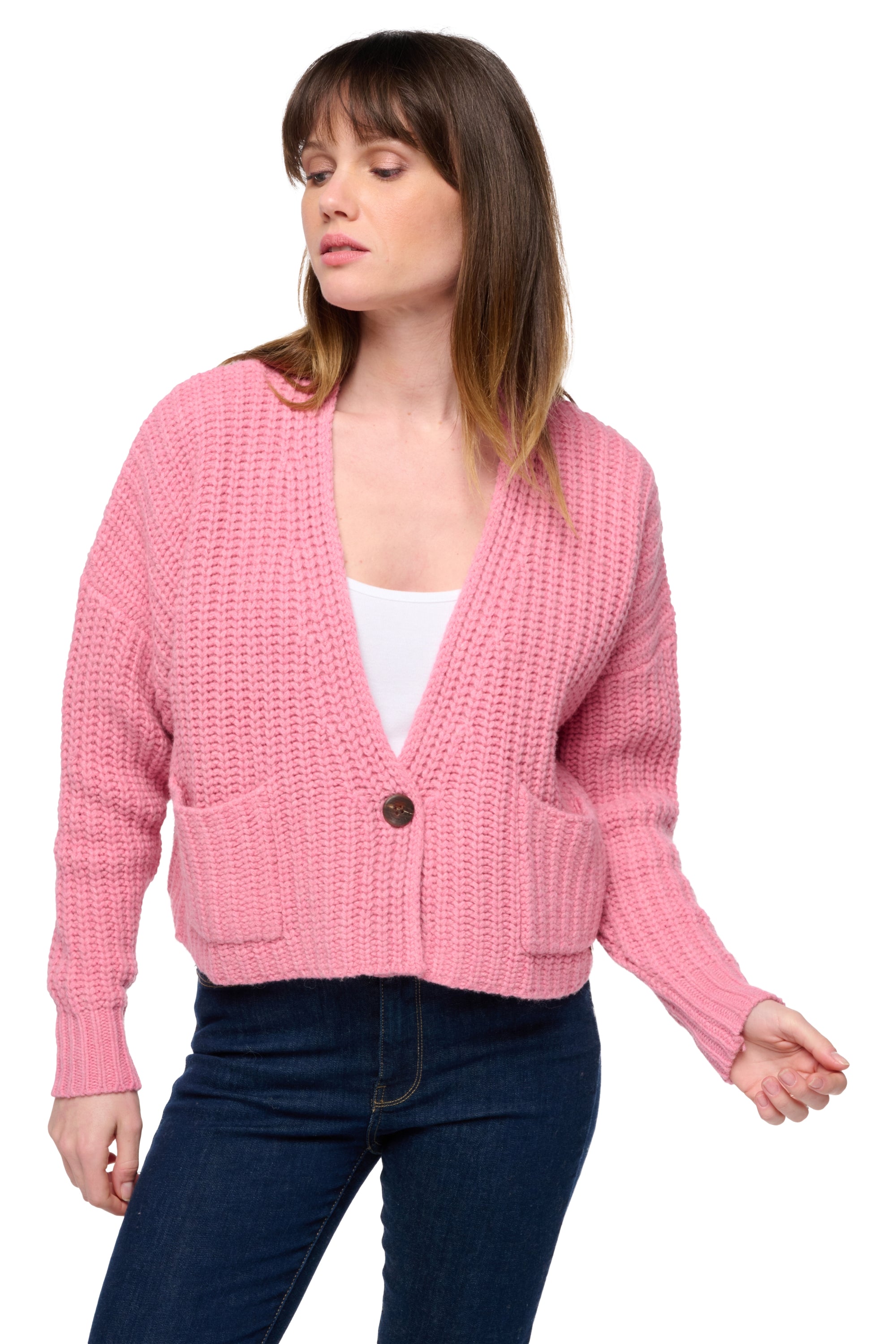 Santiago aus Yak für Damen - pink - Mahogany
