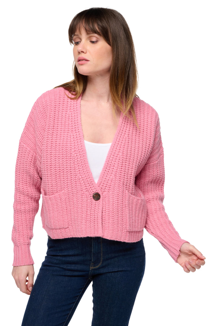 Santiago aus Yak für Damen - pink - Mahogany