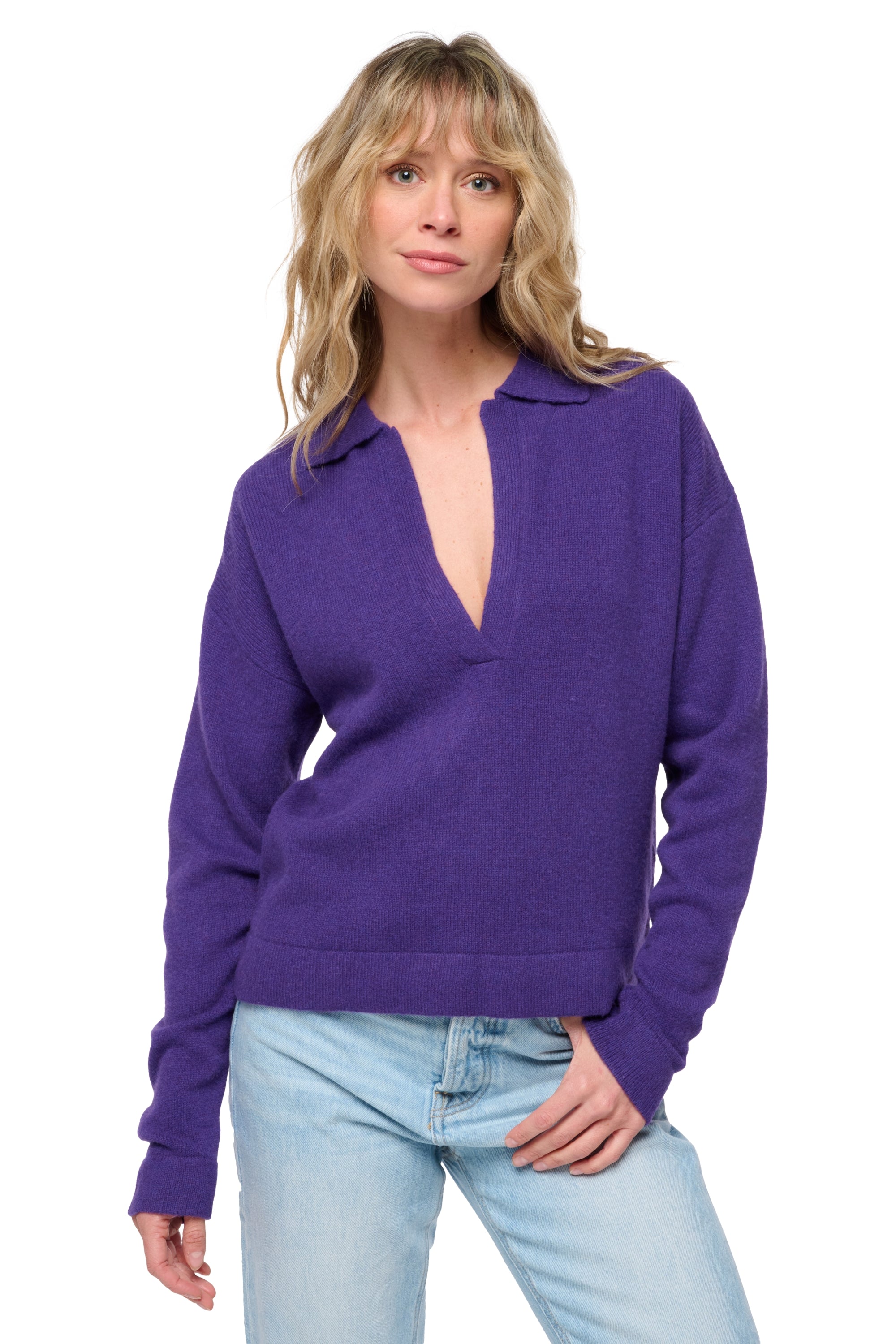 Serbia aus Yak Damen - deep purple - Mahogany