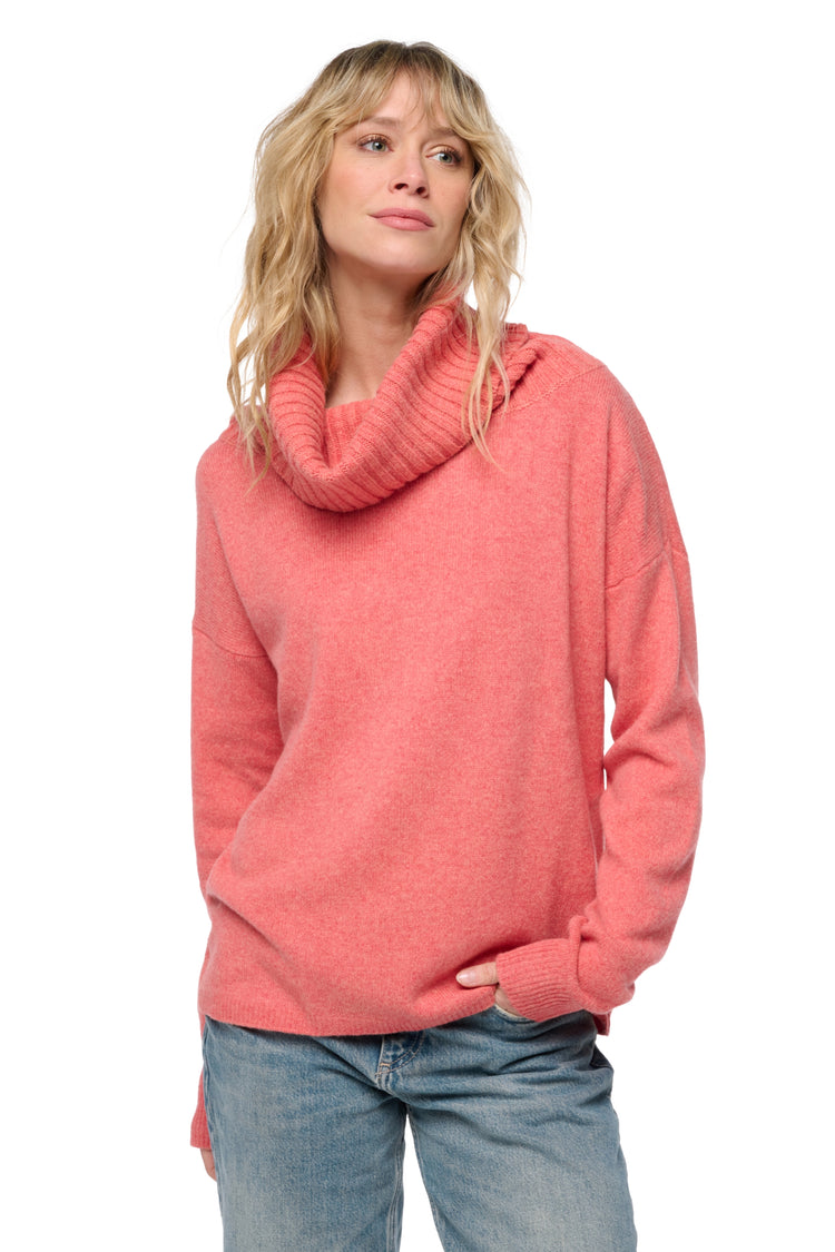Sonneberg Yakpullover Damen - tender peach - Mahogany