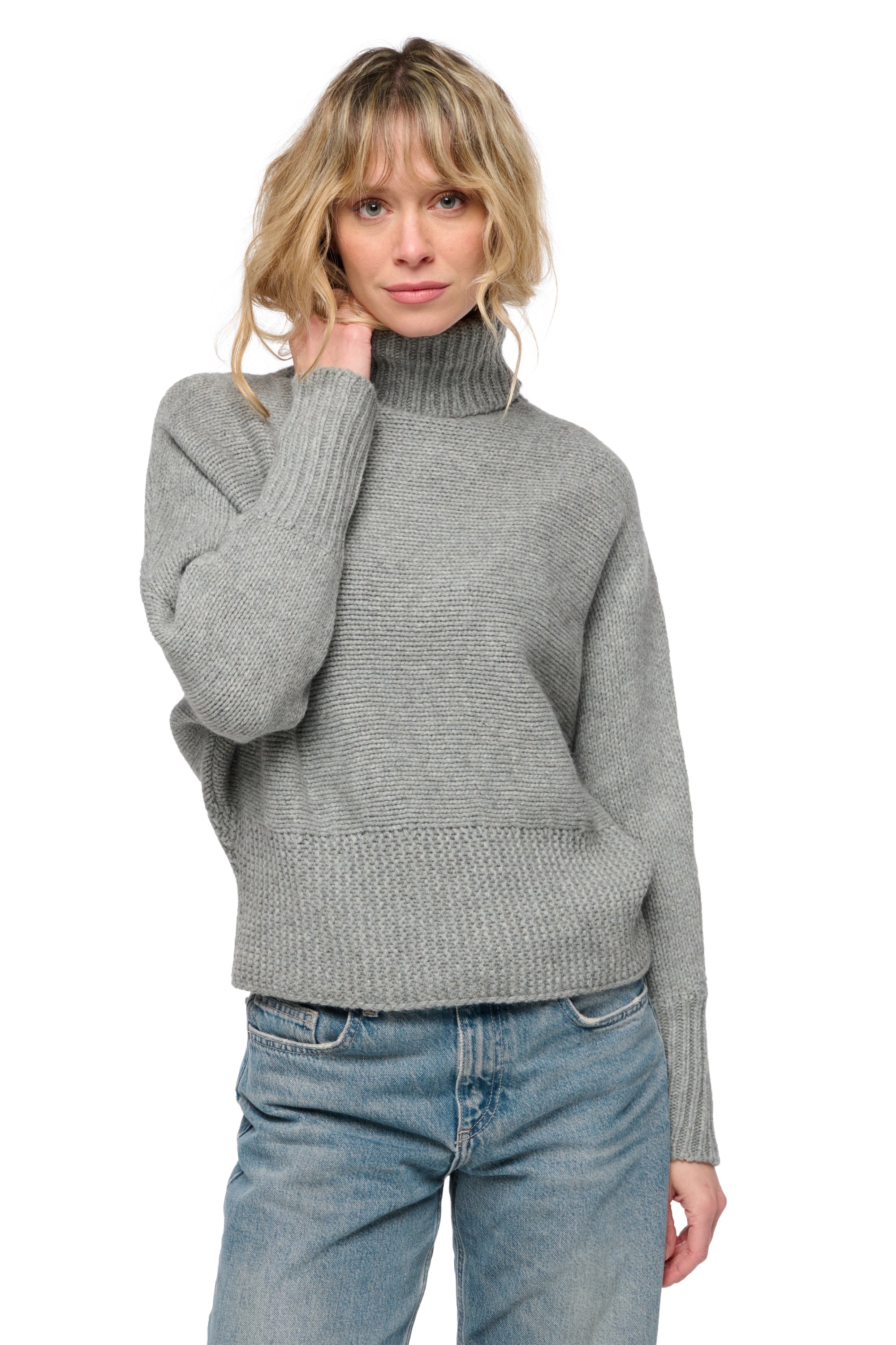 Sherbrook Yakpullover Damen - silver - Mahogany