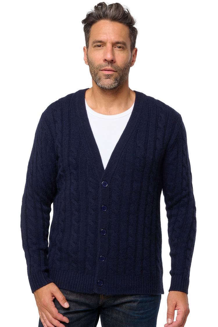 Dixon aus Kaschmir für Herren - Dunkelmarineblau - Mahogany
