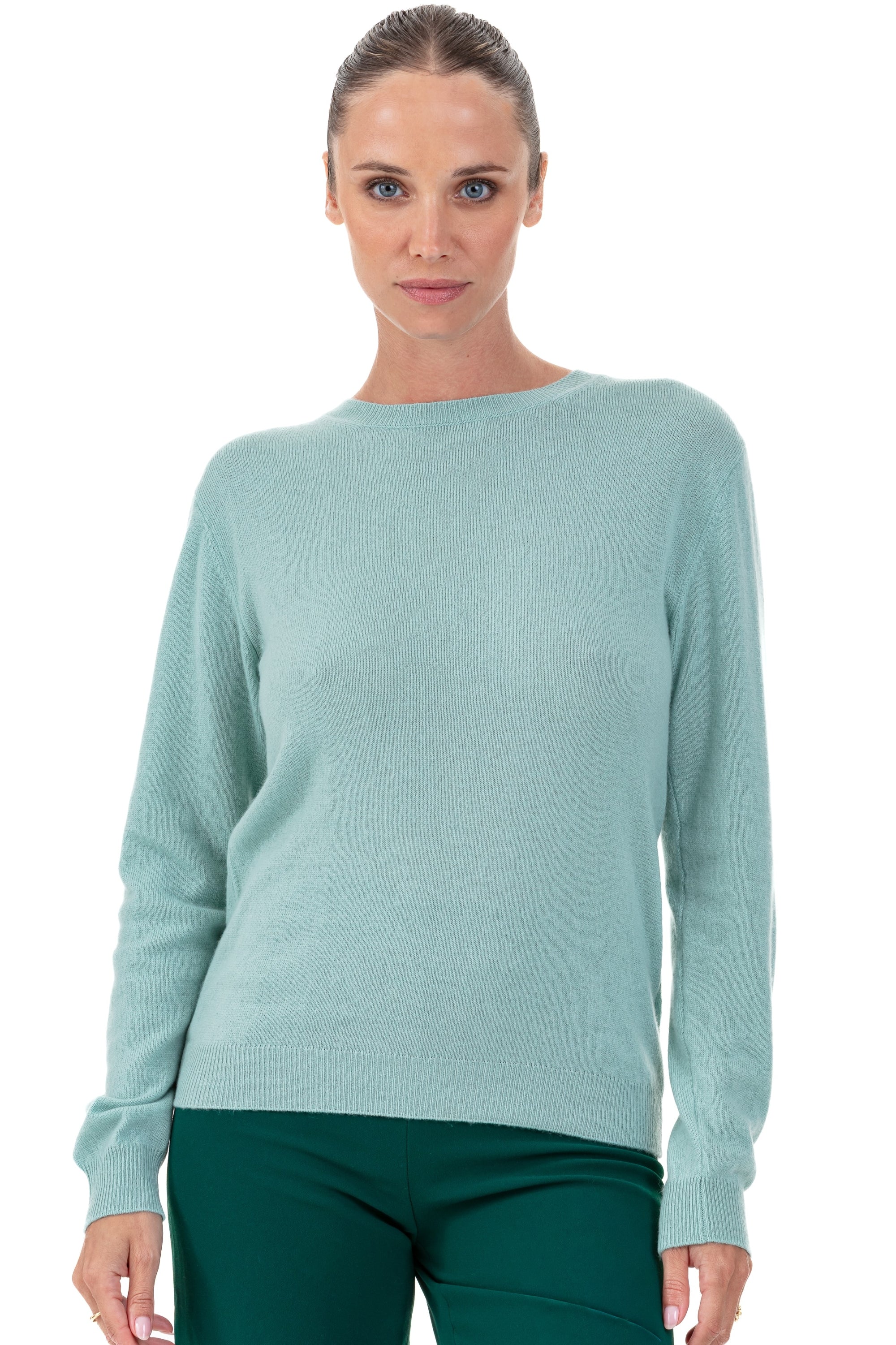 Thalia Kaschmir Damen - sea foam - Mahogany