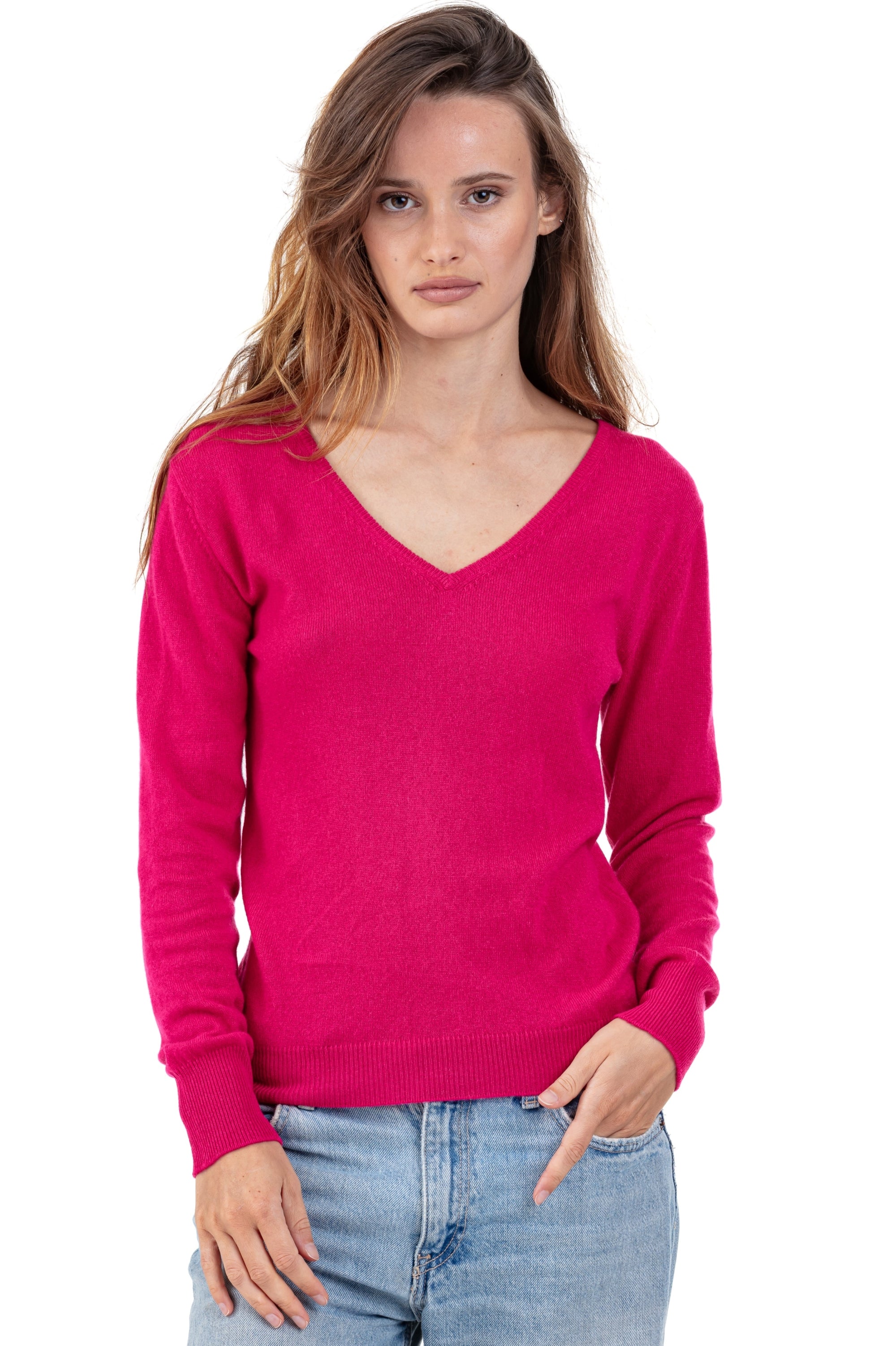 Trieste Kaschmirpullover Damen - lipstick - Mahogany
