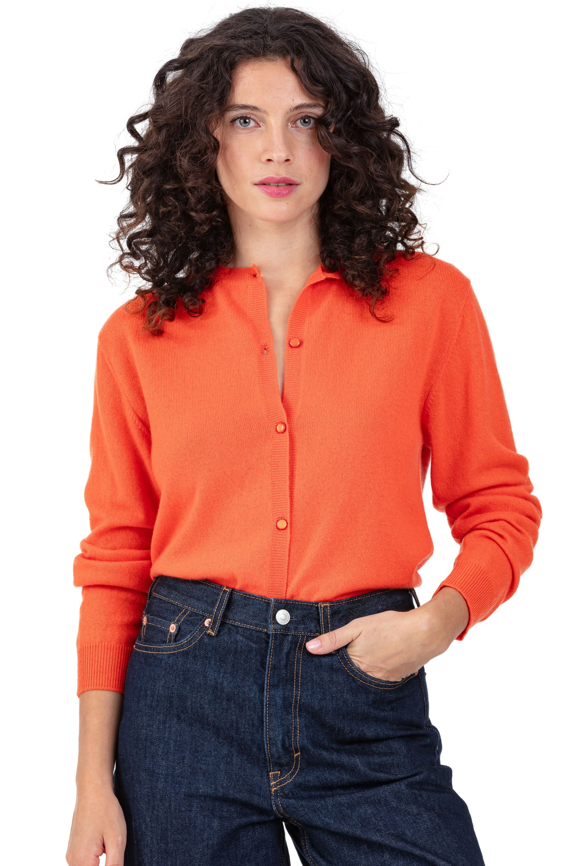 Tyra aus Kaschmir für Damen - persimmons - Mahogany