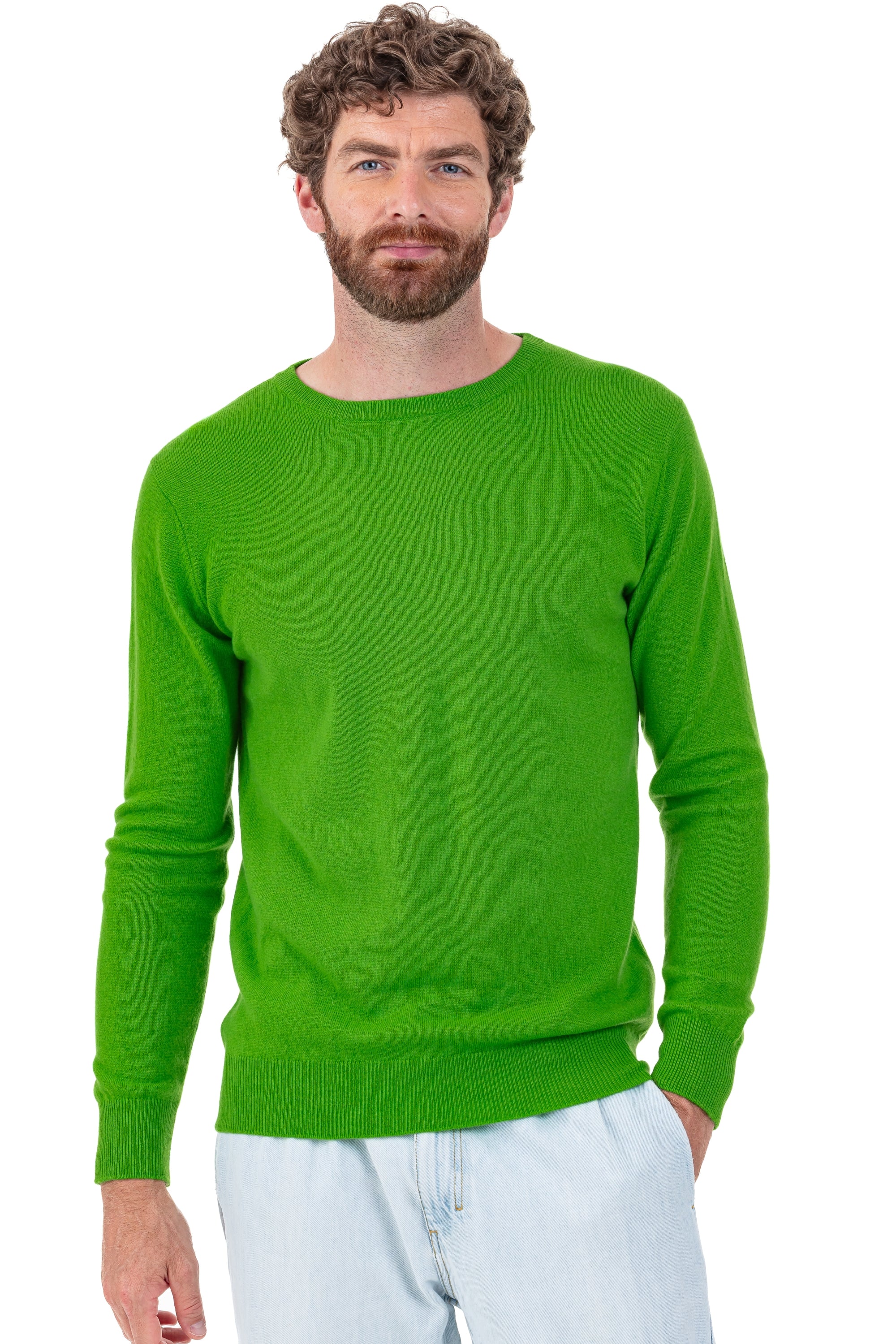 Tao aus Kaschmir für Herren - flash green - Mahogany