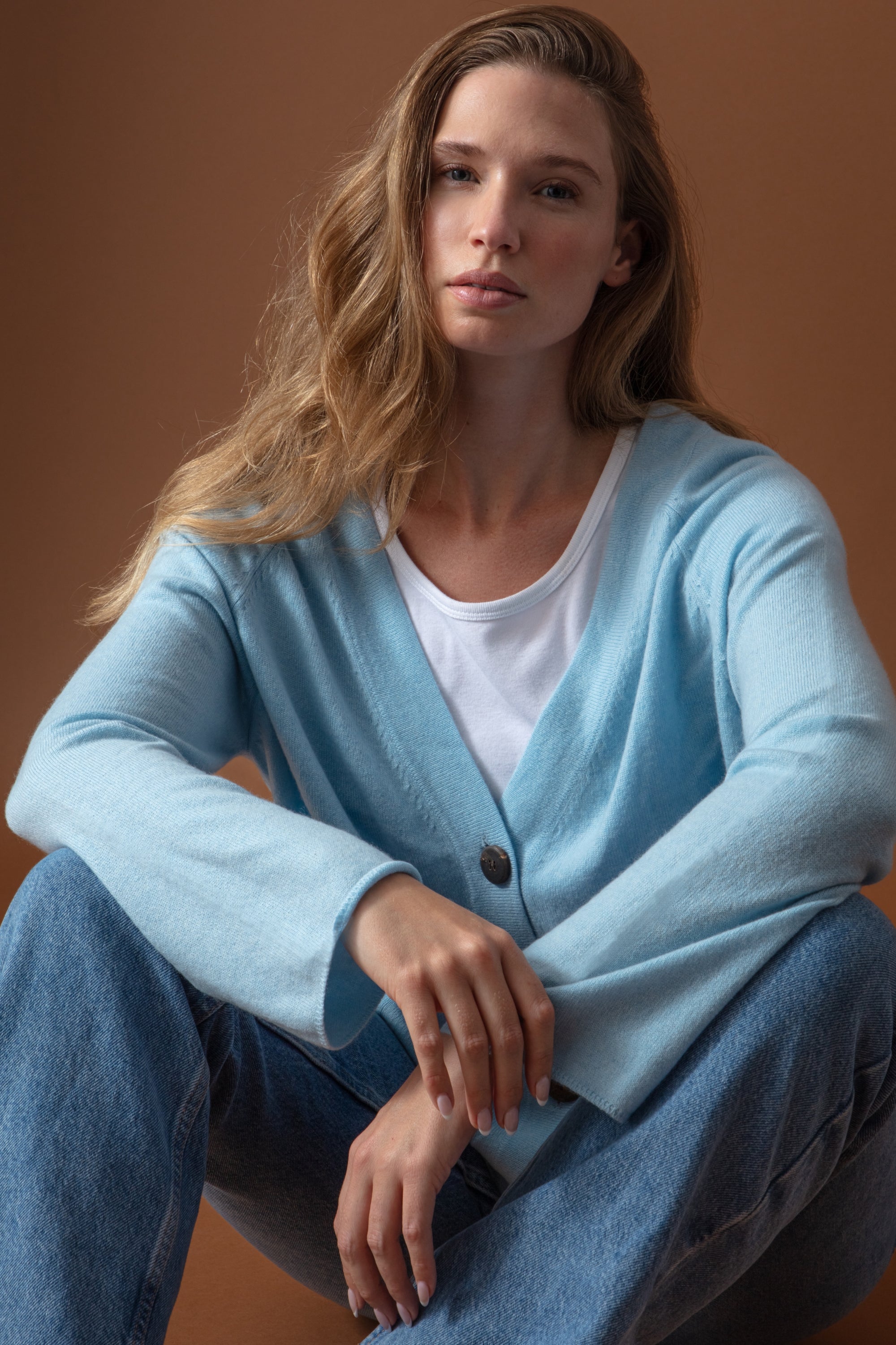 Chana Kaschmirpullover Damen - hellblau - Mahogany