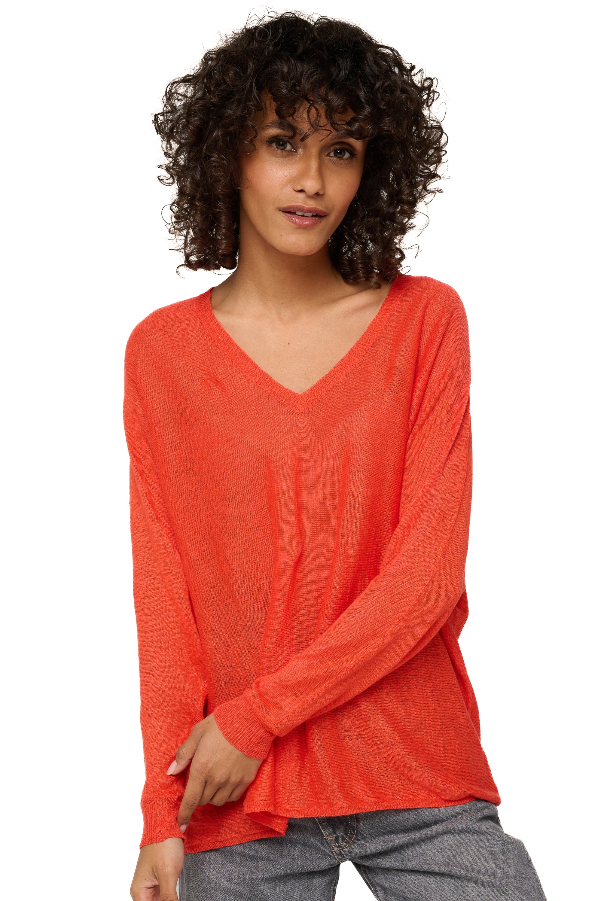 Ruby aus Leinen für Damen - salsa - Mahogany