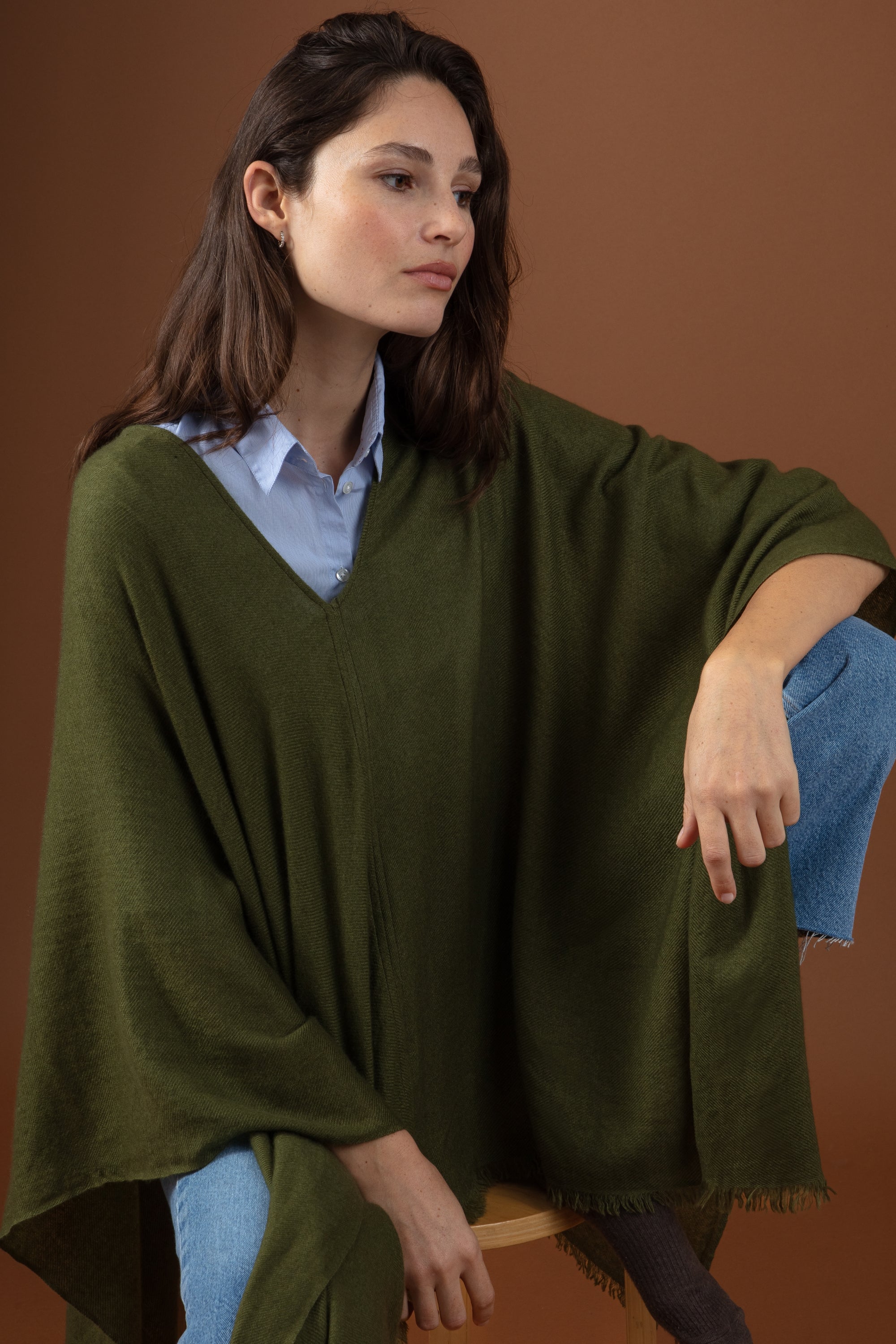Tokyo en cachemire femme - Vue 1 - kaki 2025 - Mahogany