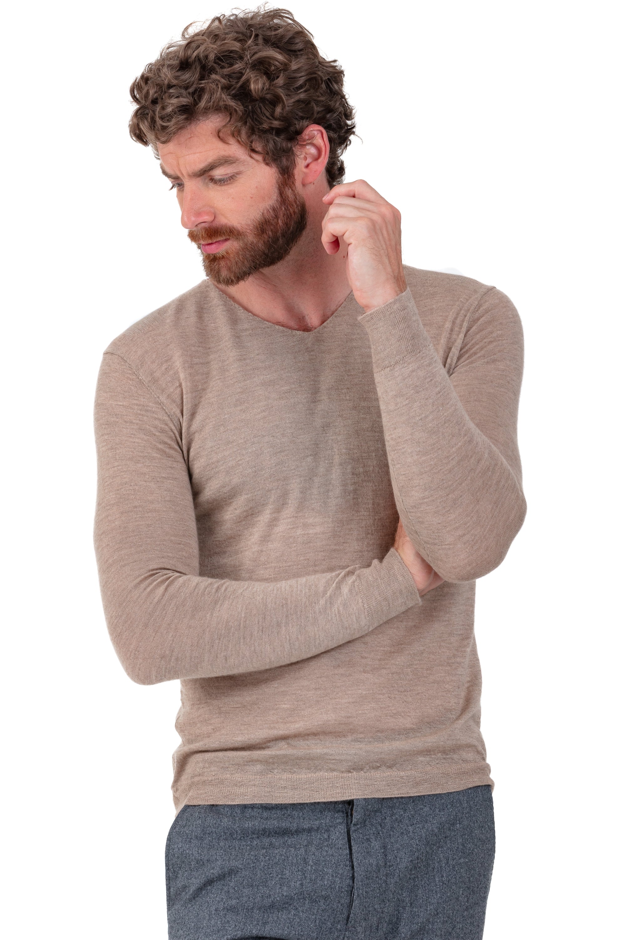 Leopaul en duvet de cachemire homme - Vue 1 - vison - Mahogany