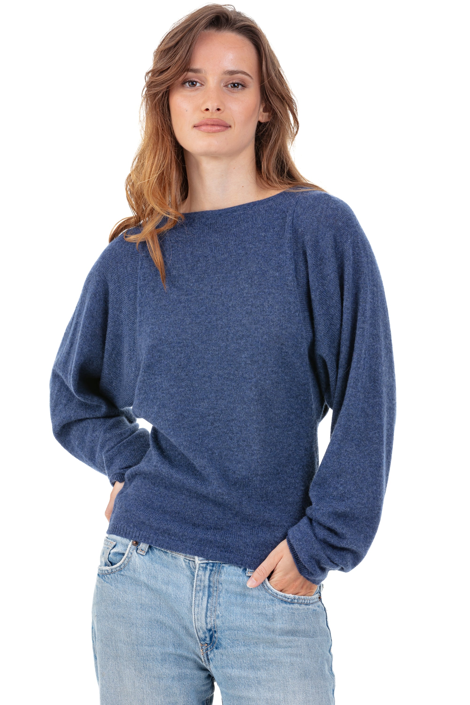 Palermo aus Kaschmir für Damen - Indigo - Mahogany