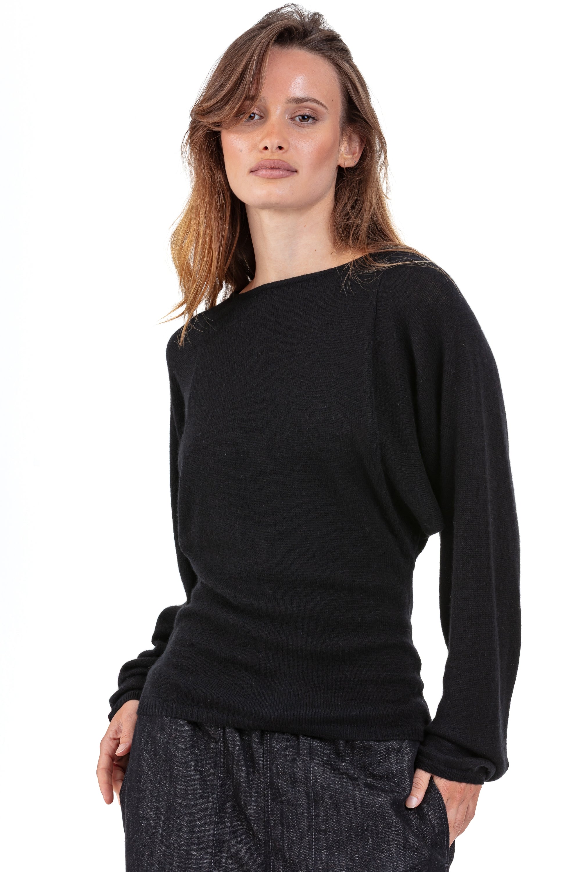 Palermo aus Kaschmir für Damen - Schwarz - Mahogany