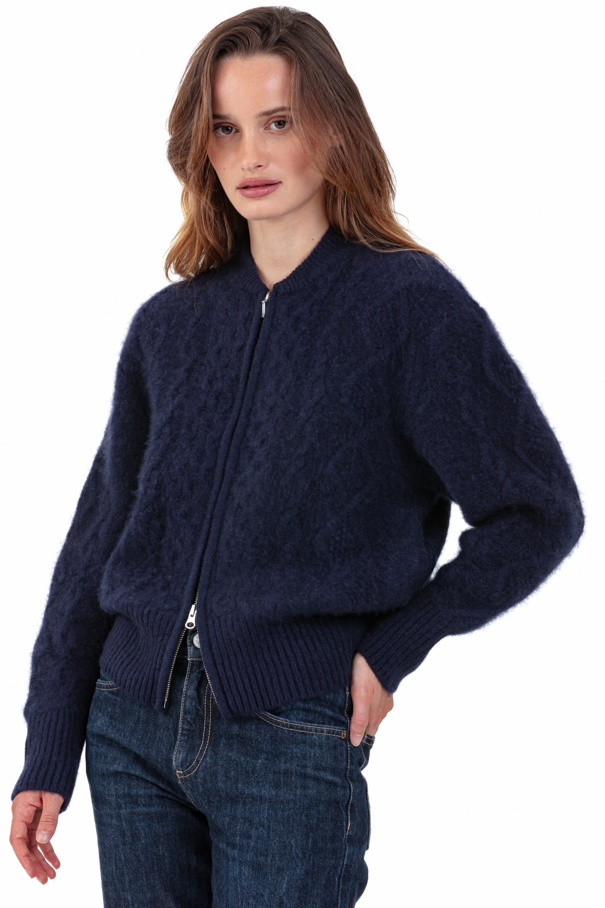 Paradis aus Cocoon-Kaschmir für Damen - navy - Mahogany
