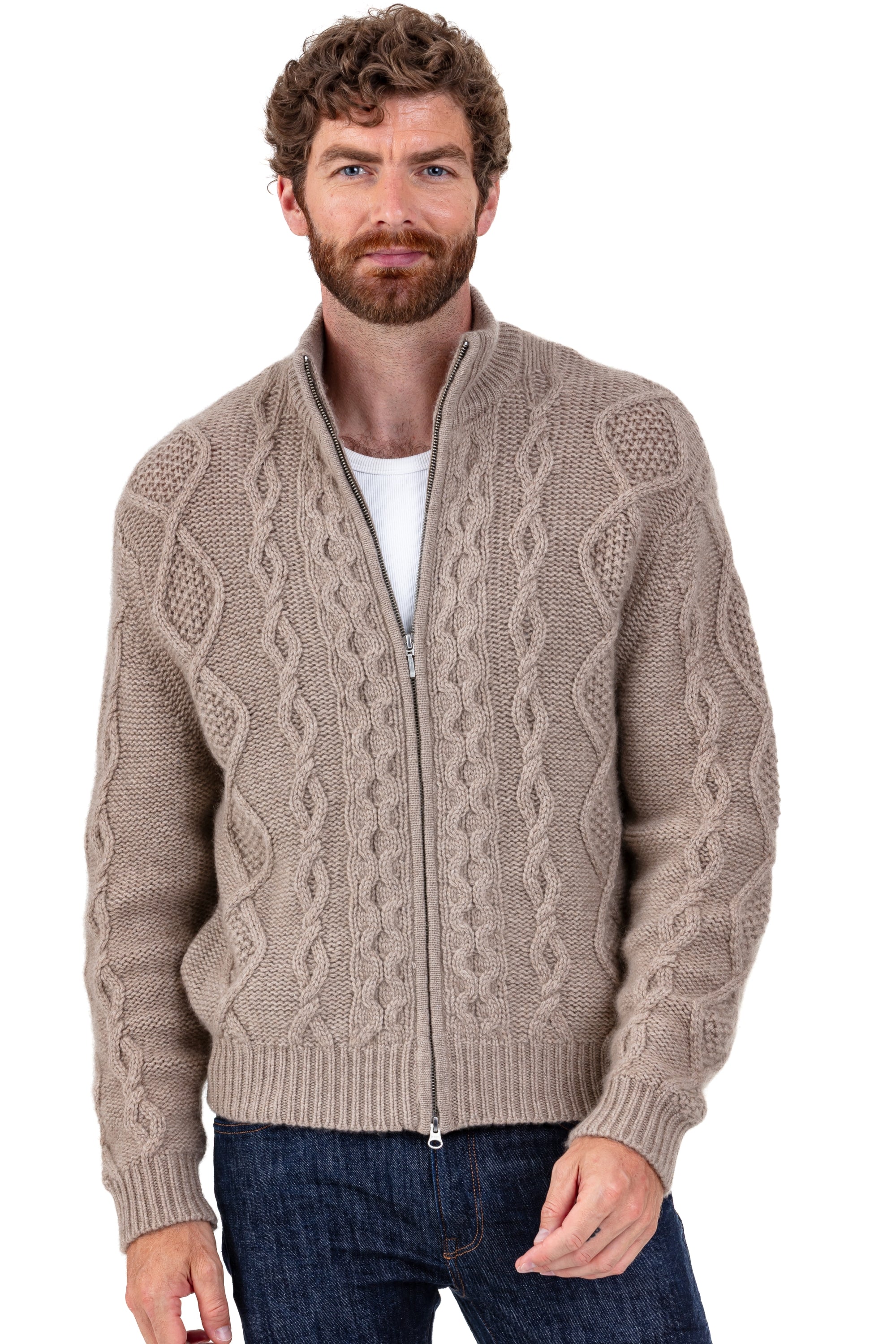Patmos aus Kaschmir für Herren - natural brown - Mahogany
