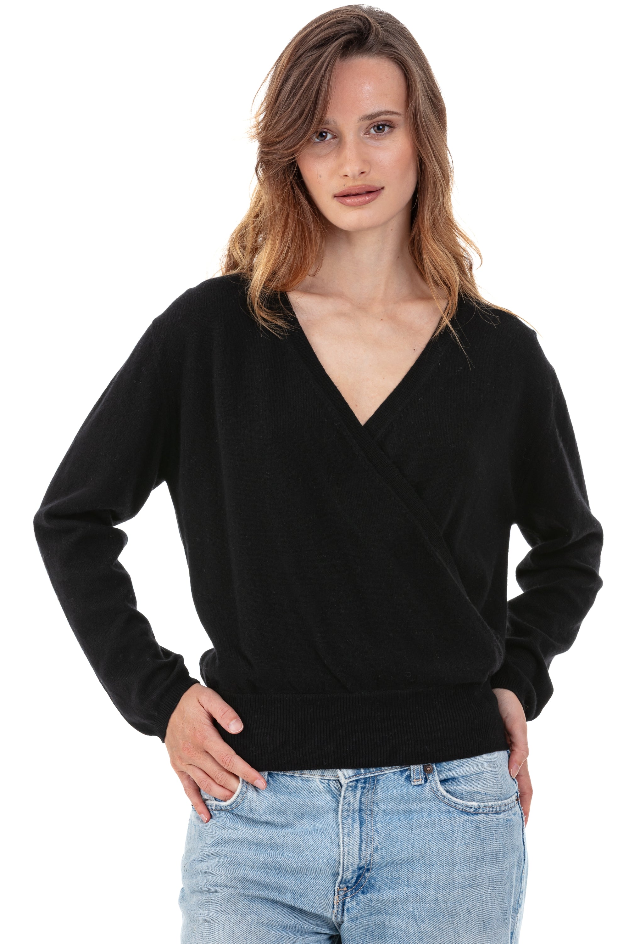 Paula aus Kaschmir für Damen - schwarz - Mahogany