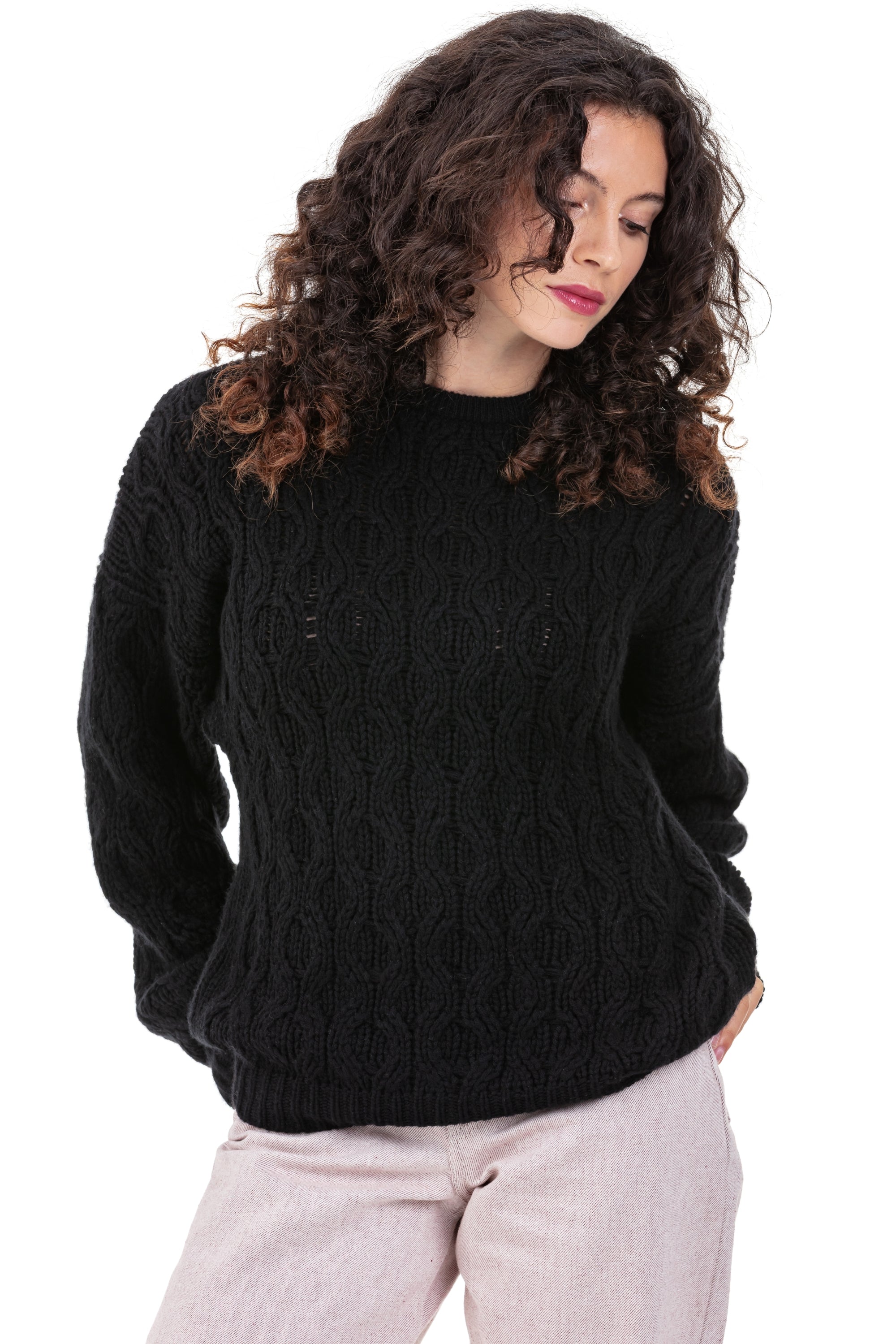 Paulette aus Kaschmir für Damen - schwarz - Mahogany