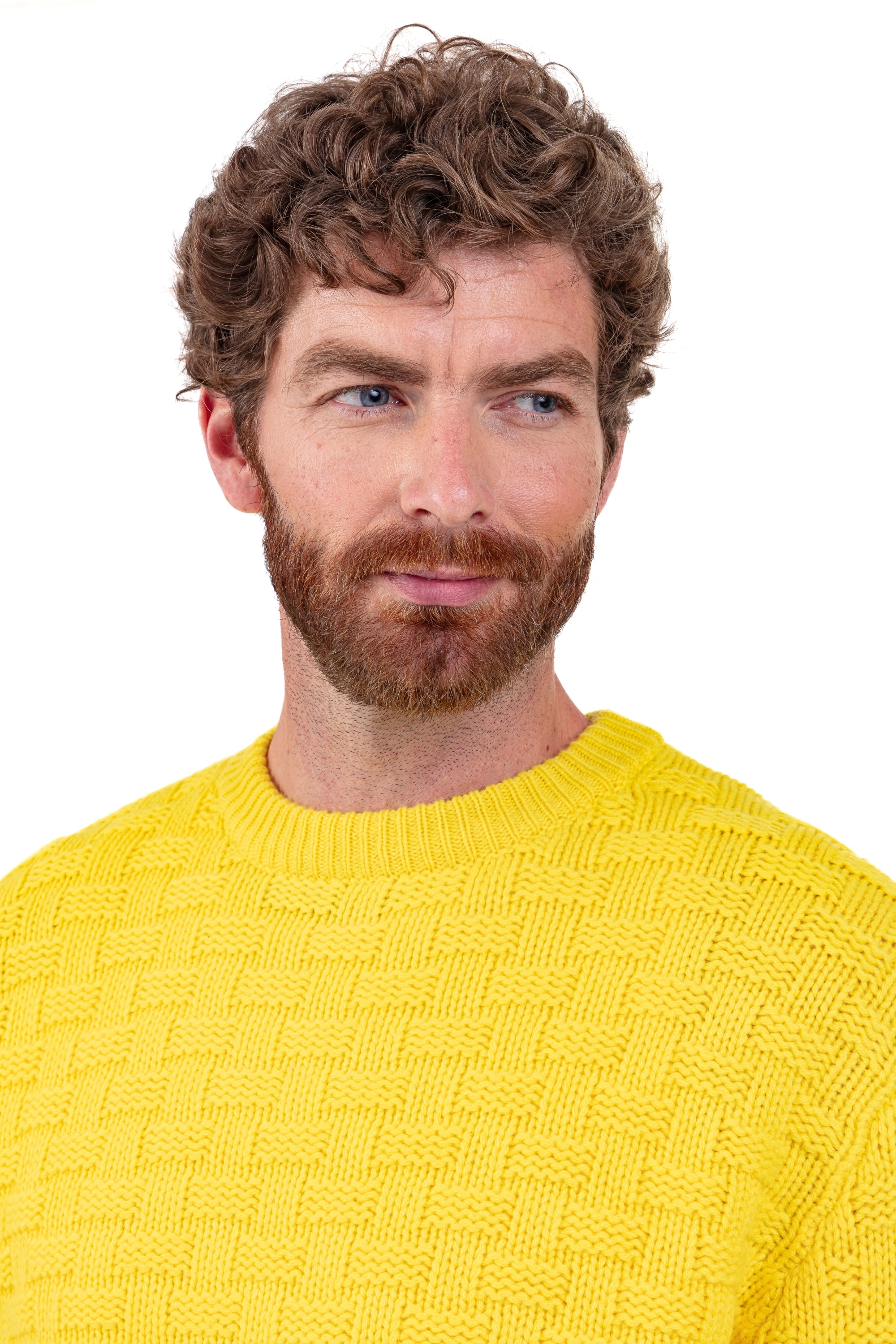 Pedro en cachemire homme - Vue 3 - jaune citric - Mahogany