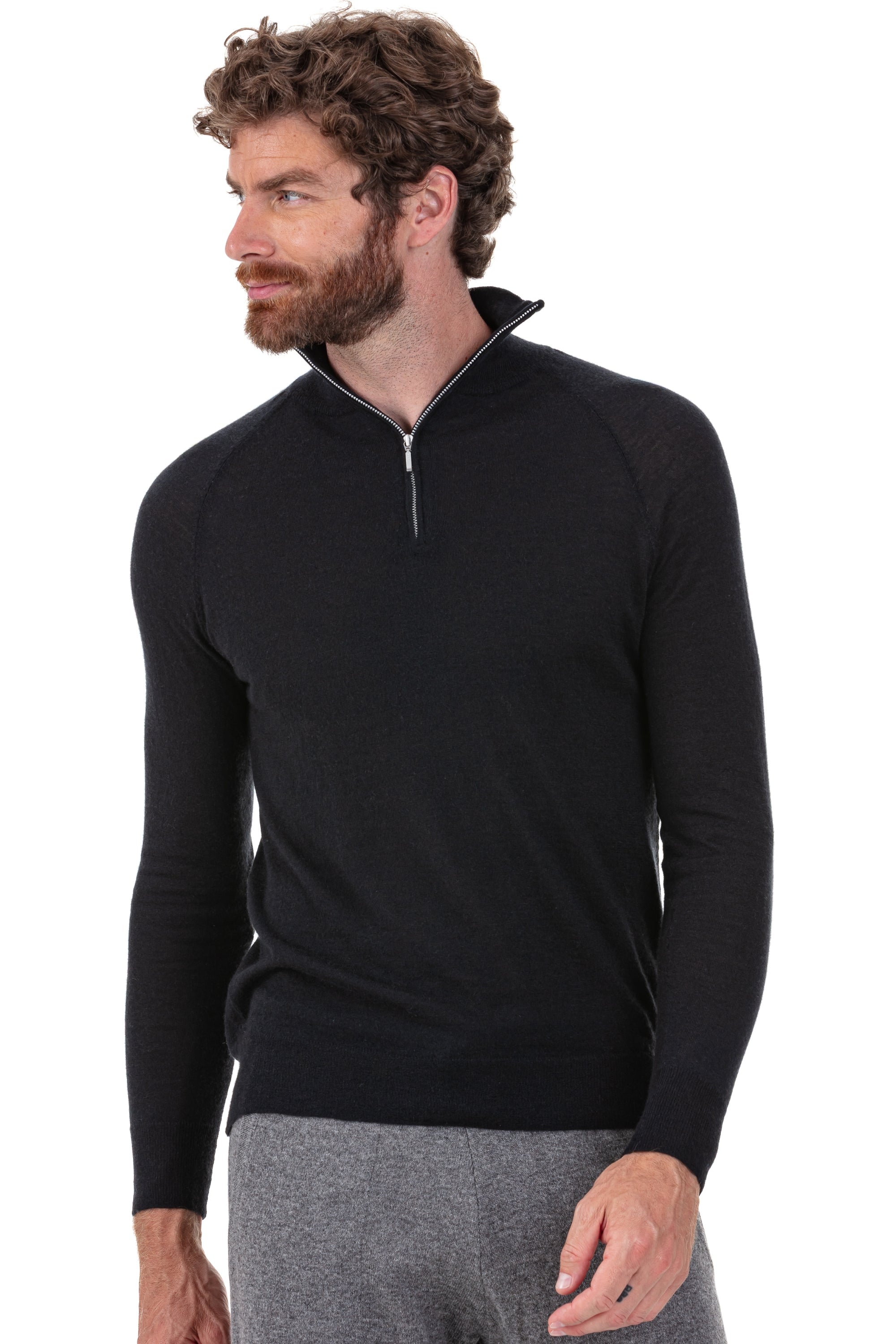 Perou aus Kaschmirduvet Herren - Schwarz - Mahogany