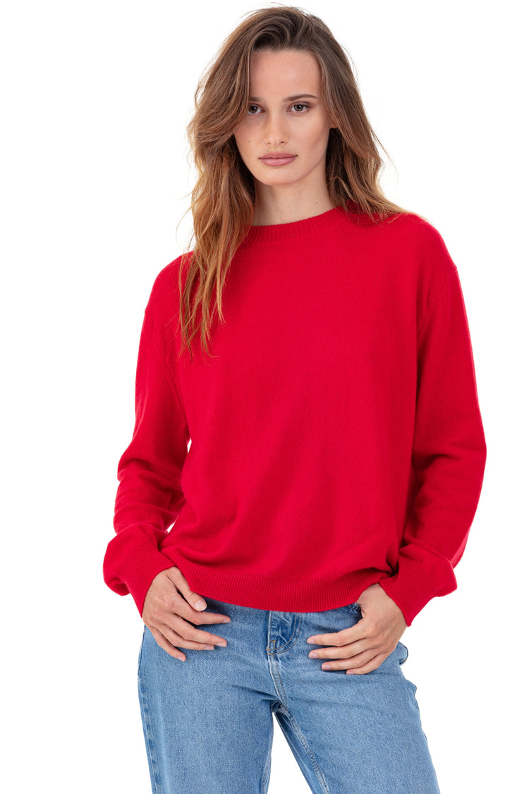 Philippine aus Kaschmir für Damen - rouge velours - Mahogany