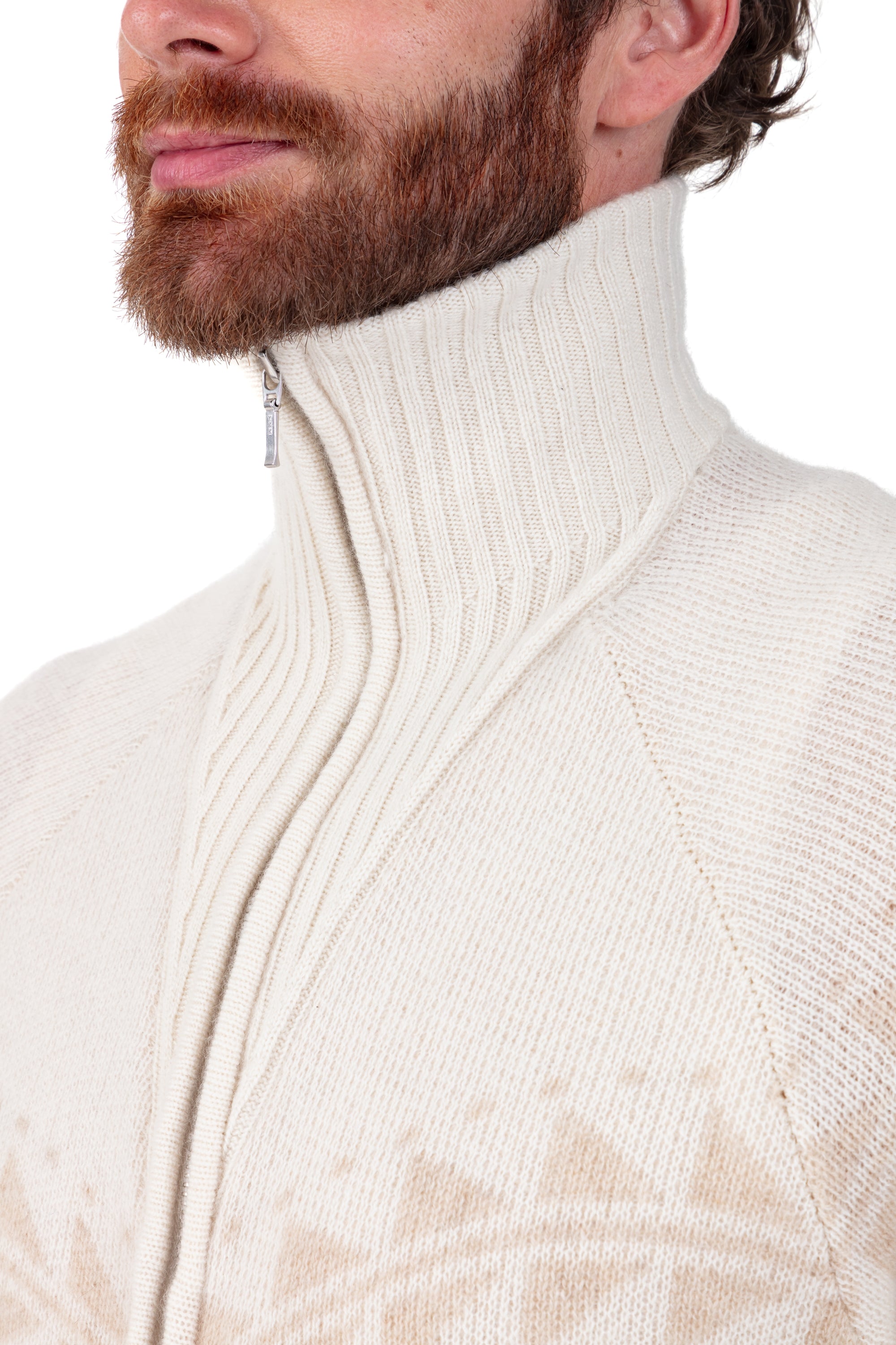 Phoenix en cachemire homme - Vue 3 - natural écru / natural winter dawn - Mahogany