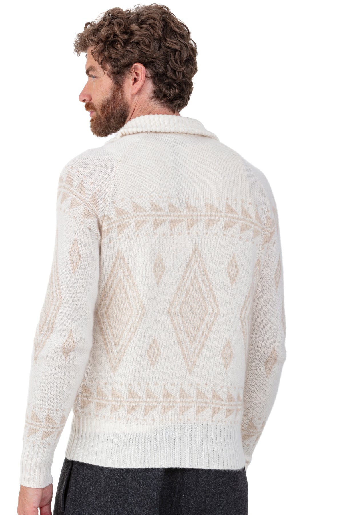 Phoenix en cachemire homme - Vue 5 - natural écru / natural winter dawn - Mahogany