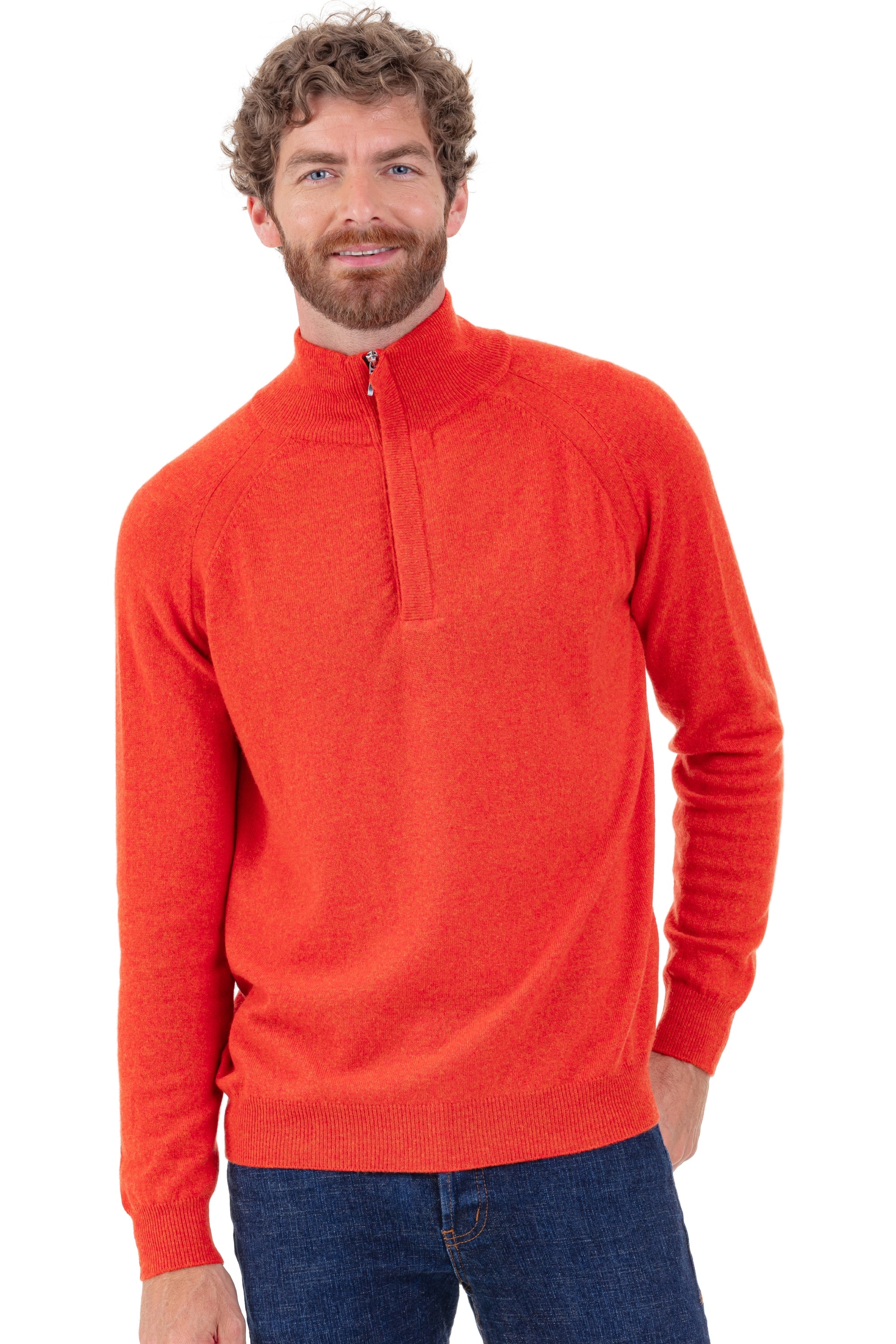 Phyleas aus Kaschmir Herren - paprika - Mahogany
