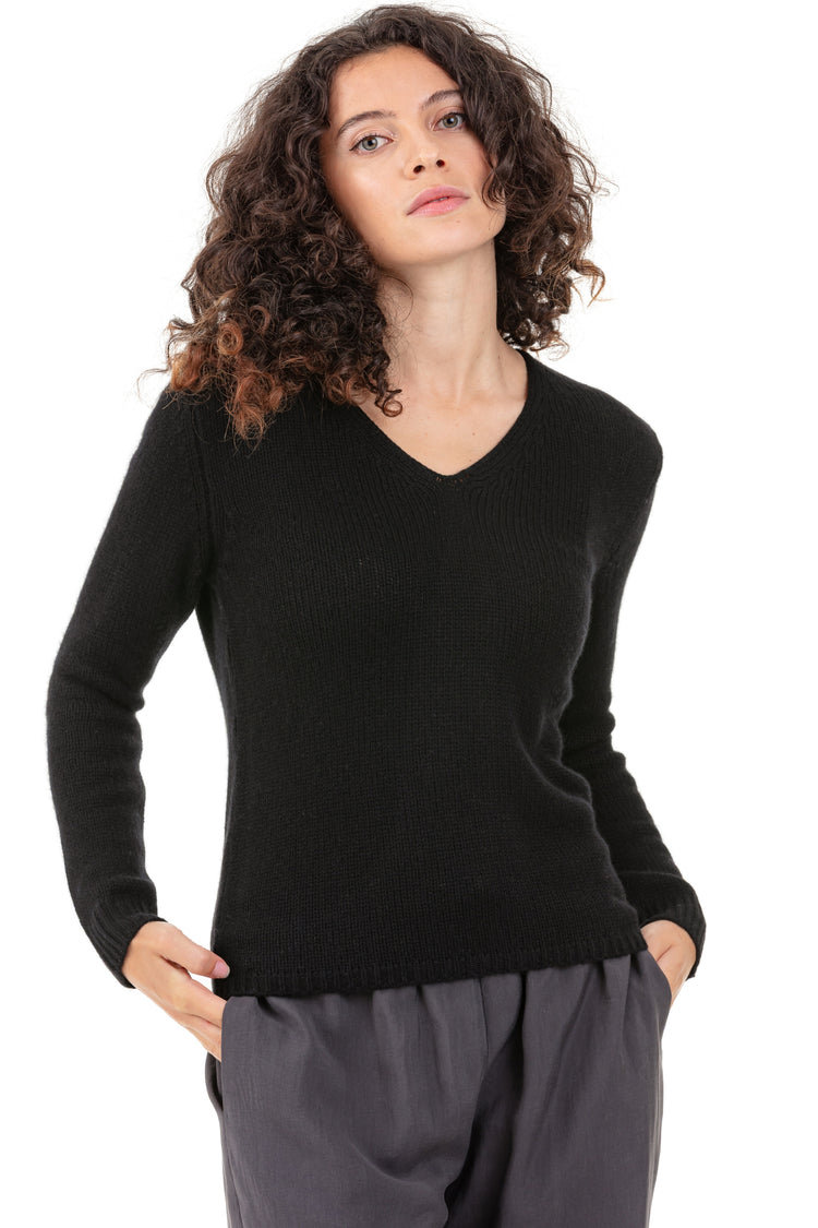 Piana aus Kaschmir für Damen - Schwarz - Mahogany