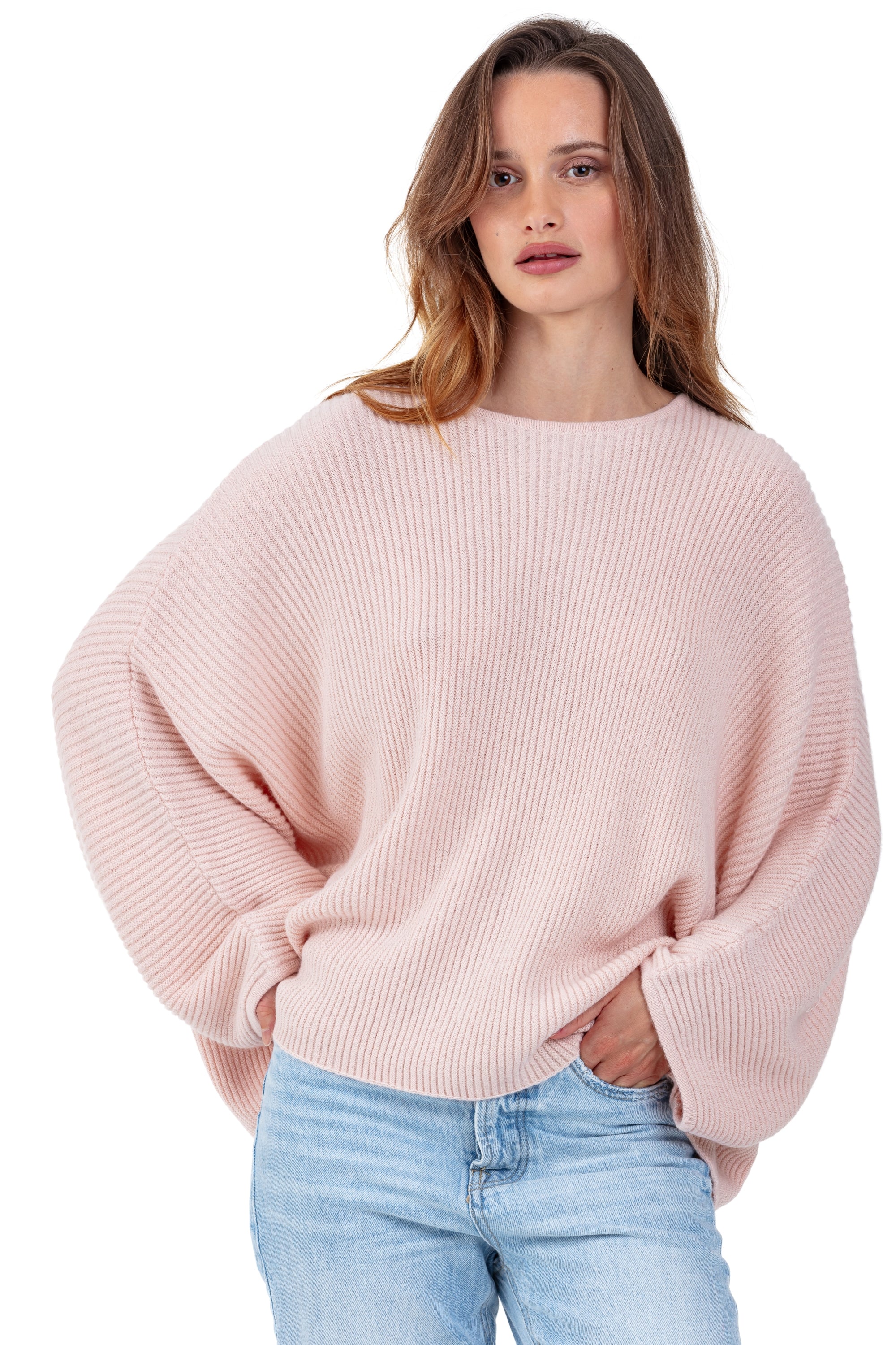 Polly aus Baby-Alpaka für Damen - petal pink - Mahogany