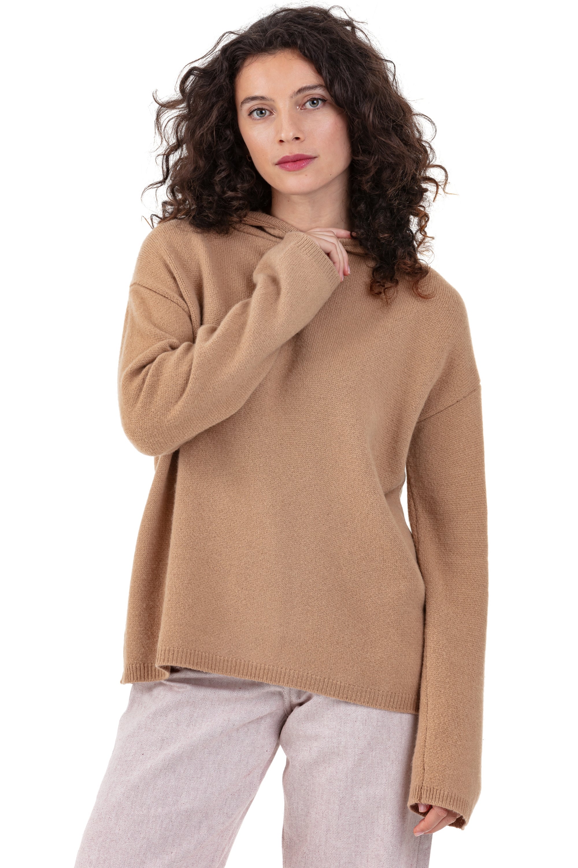 Prune aus Yak für Damen - Camello - Mahogany