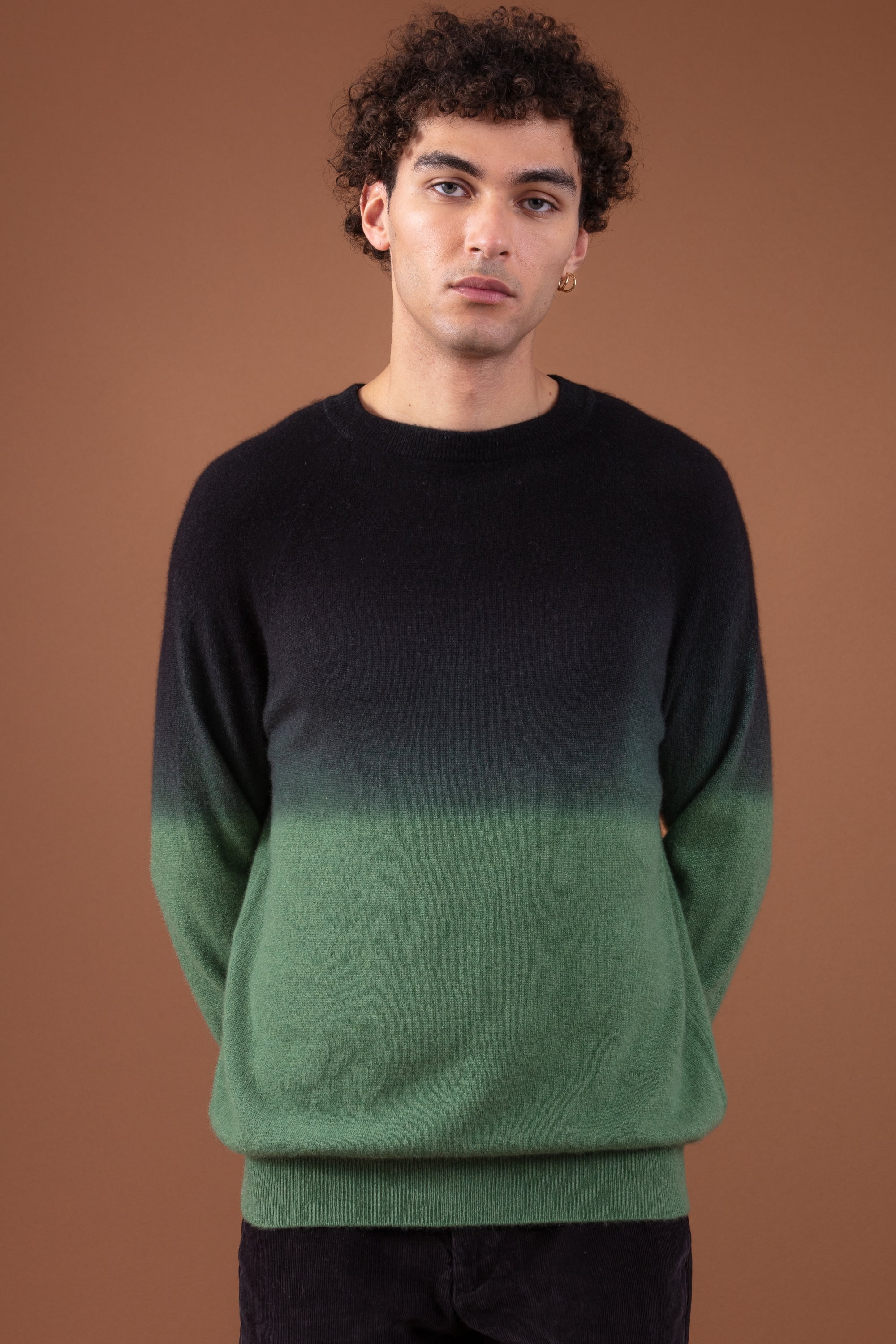 Ticino aus Kaschmir Herren - schwarz / foliage - Mahogany